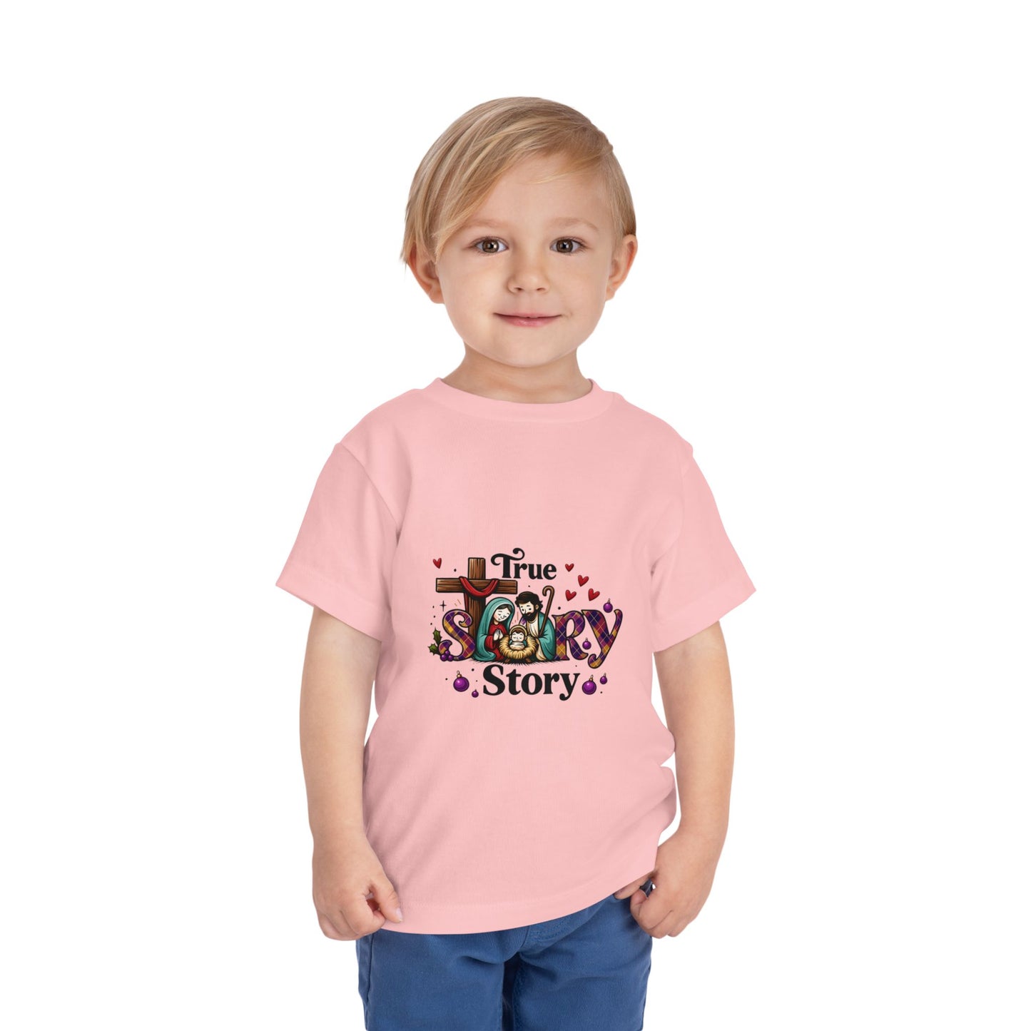 True Story Nativity Toddler Christmas Tee