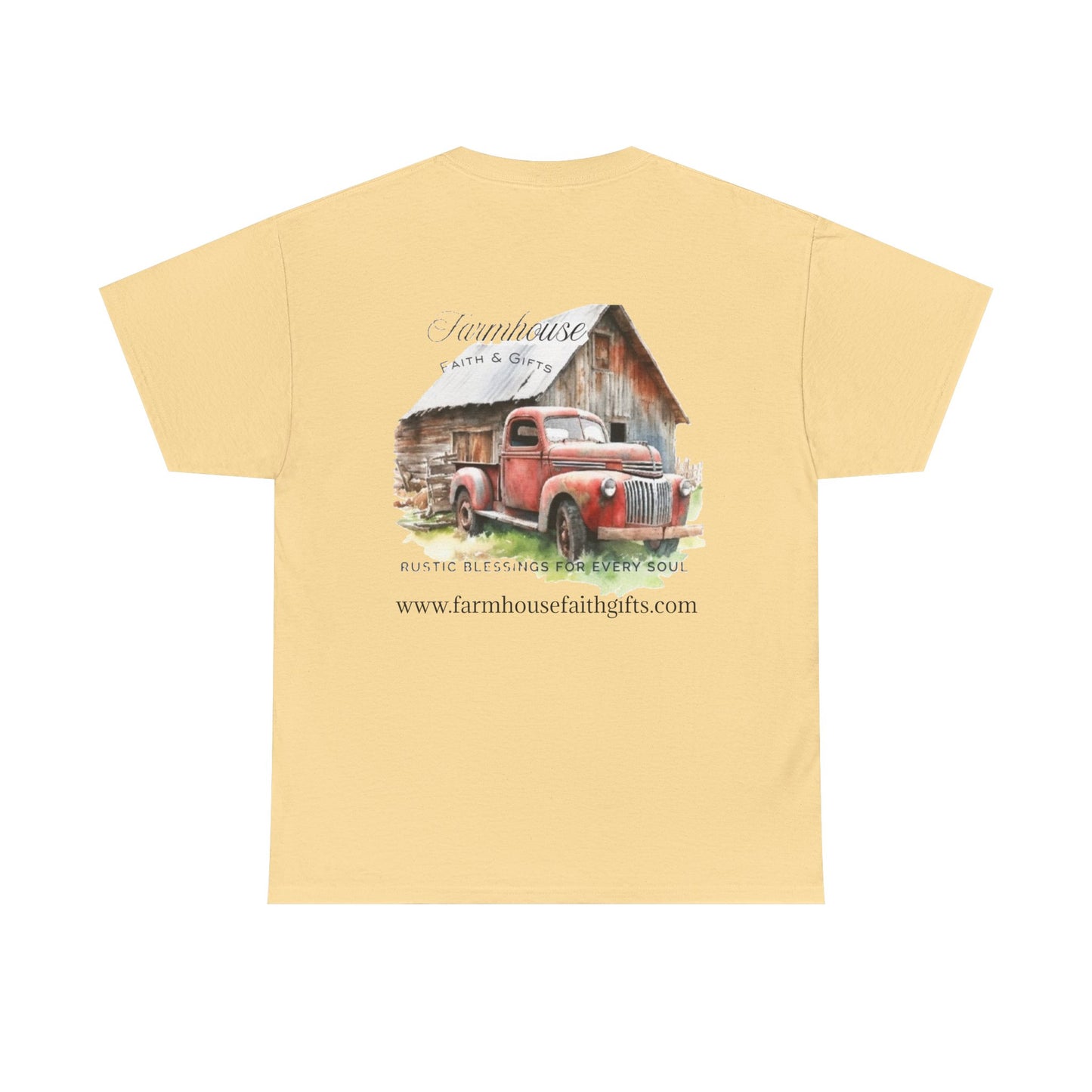 Rustic Farmhouse Unisex Tee, Country Style Shirt, Vintage Truck Tee, Back to Nature Apparel, Ideal Gift for Farm Lovers