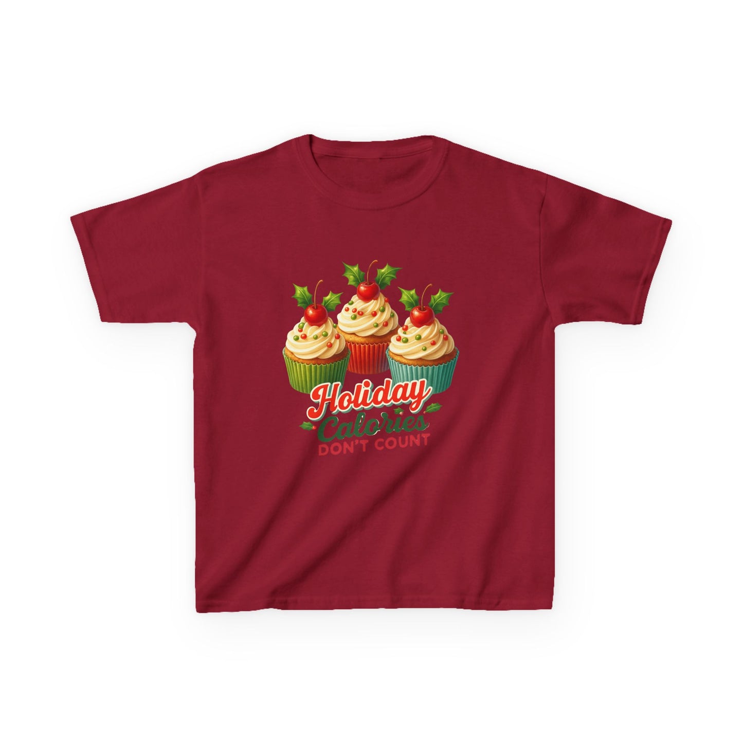 Holiday Cupcake Dino Tee - Christmas Fun!