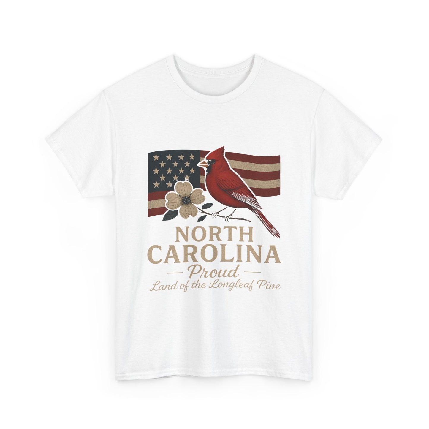 NC Pride: Cardinal, Dogwood & State Flag Tee