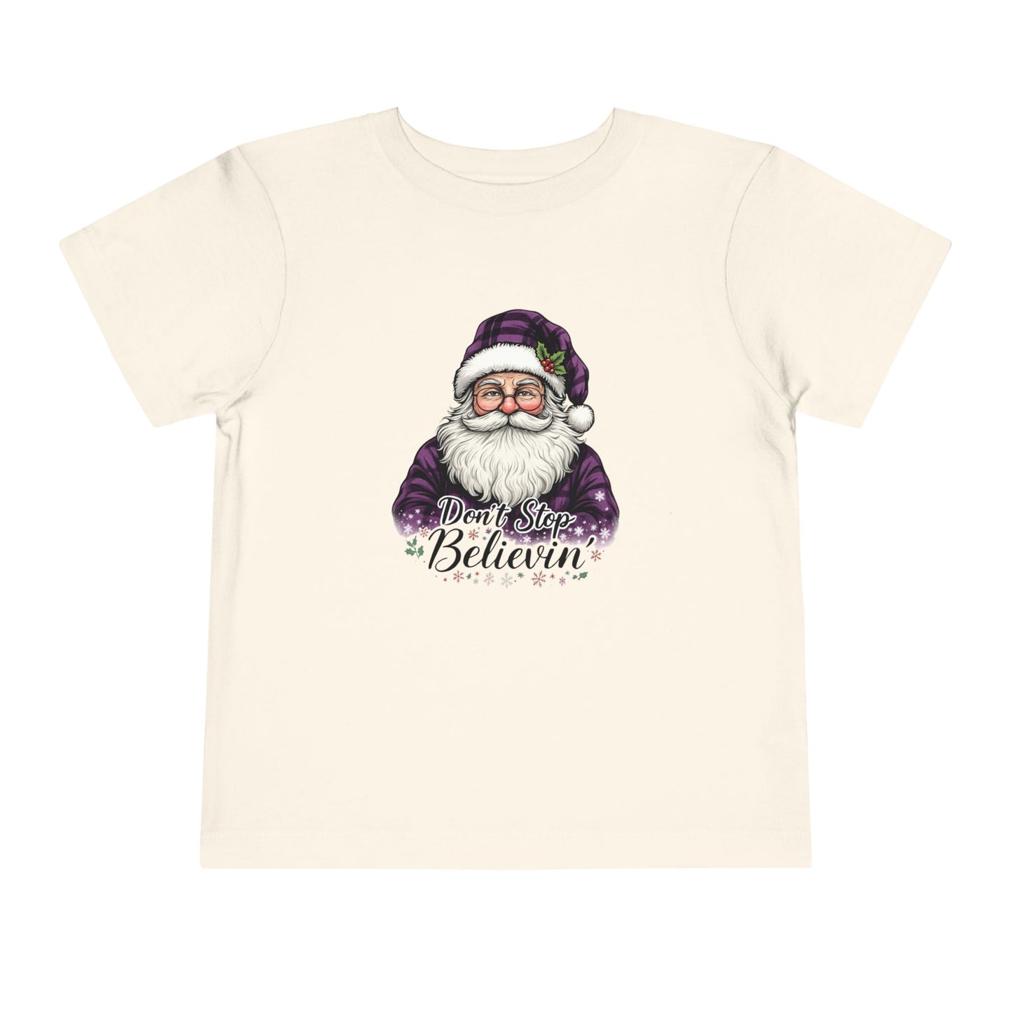 Santa's 'Don't Stop Believin' Toddler Christmas Tee