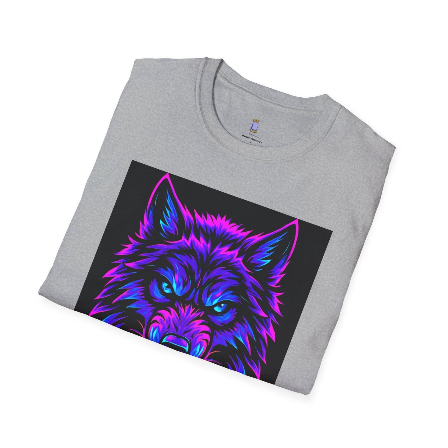 Psychedelic Wolf T-Shirt, Graphic Tee, Animal Lover Gift, Festival Wear, Unique Art Shirt, Unisex Style