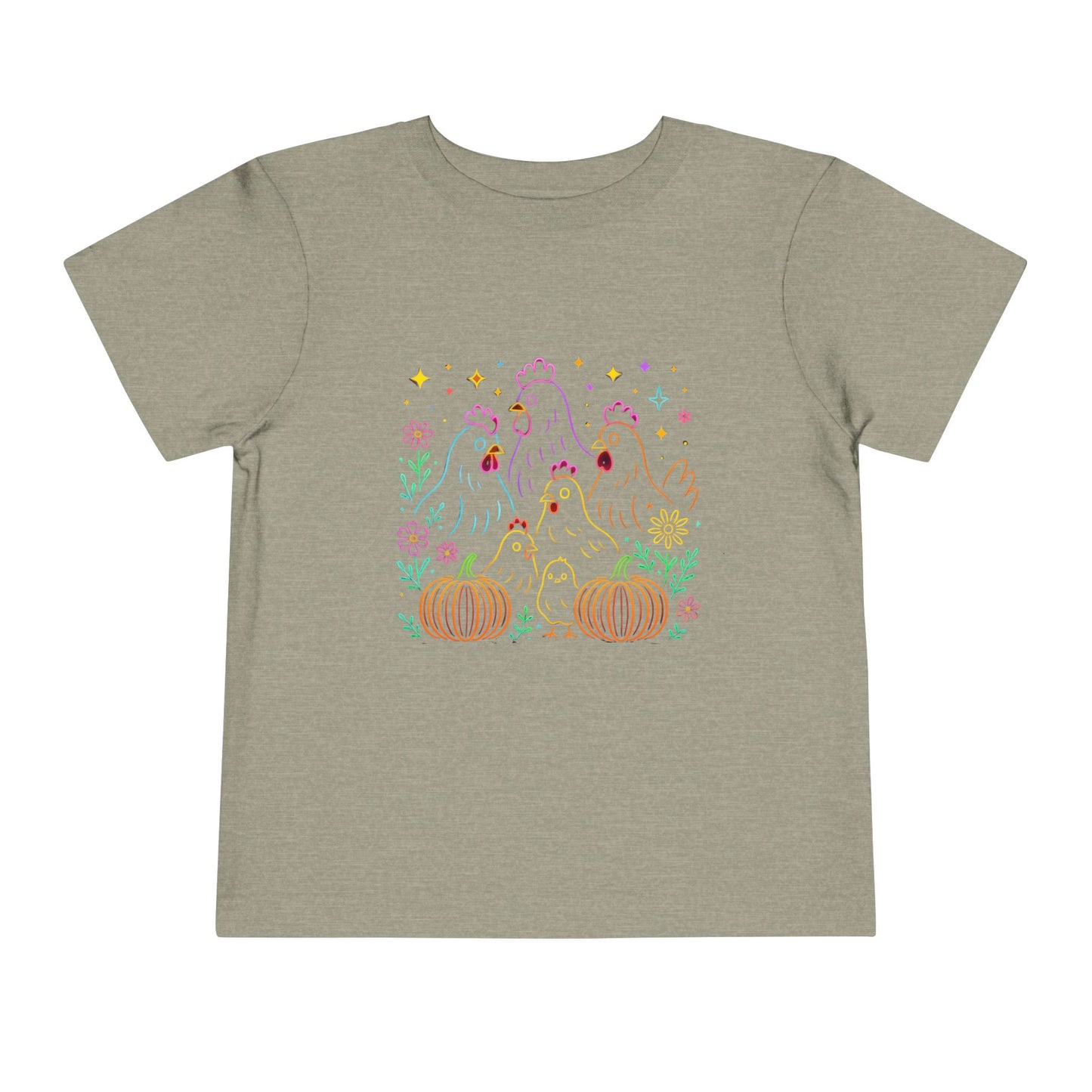 Chicken & Pumpkins Toddler Christmas Tee