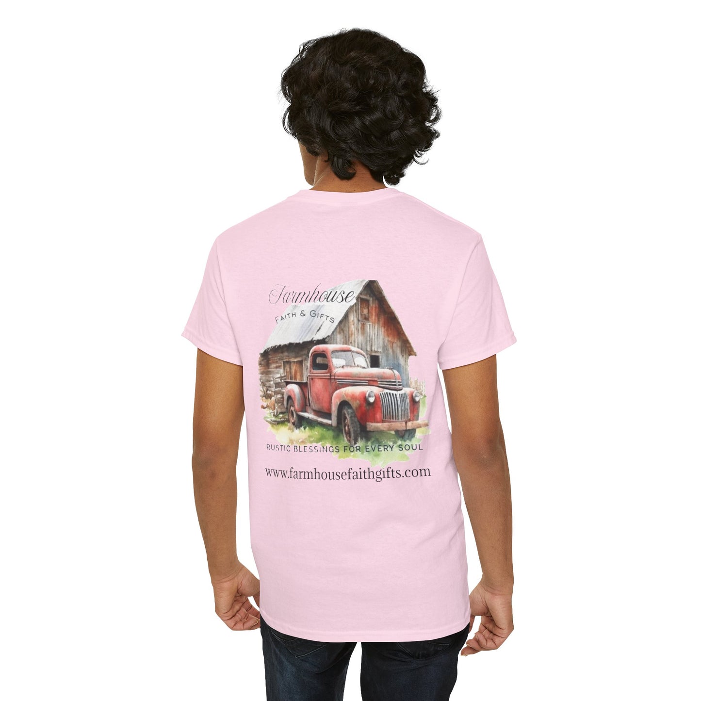 Rustic Farmhouse Unisex Tee, Country Style Shirt, Vintage Truck Tee, Back to Nature Apparel, Ideal Gift for Farm Lovers