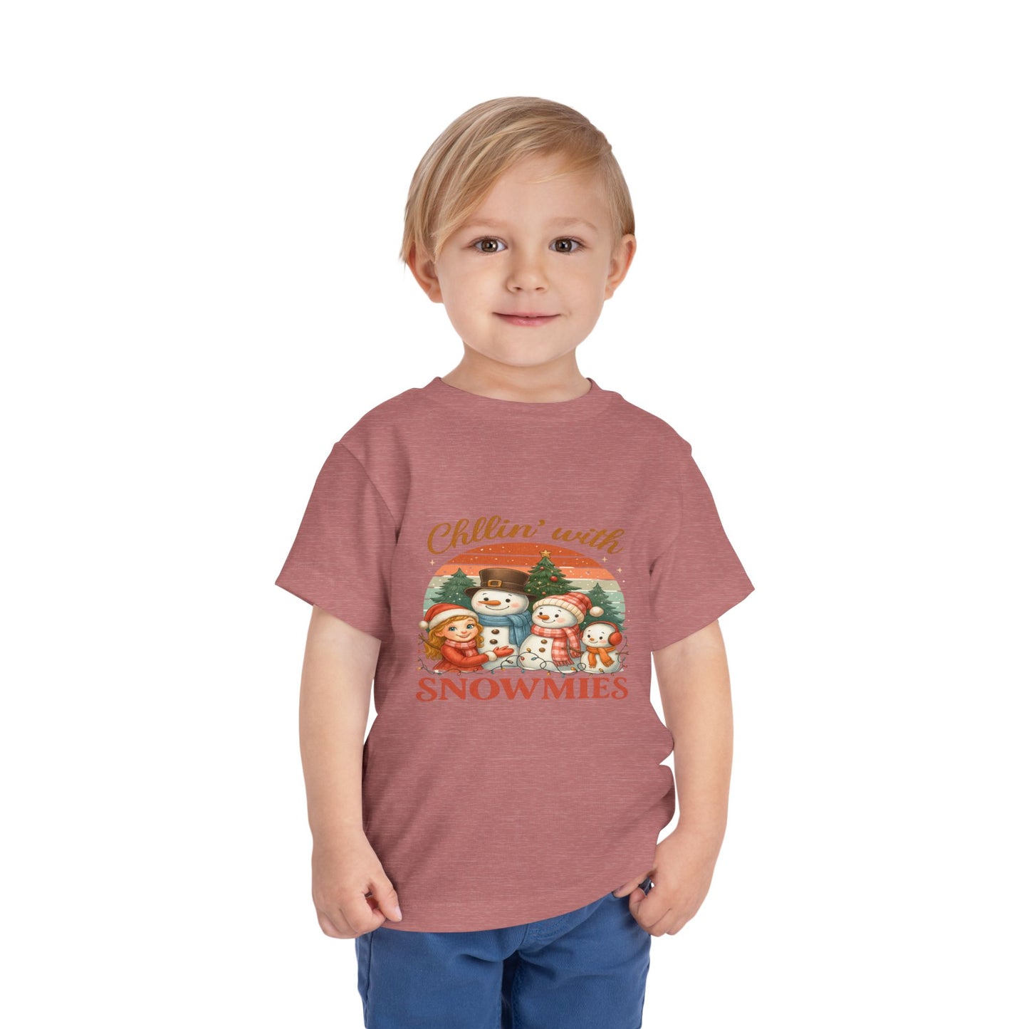 Chillin' With Snowmies Toddler Christmas Tee