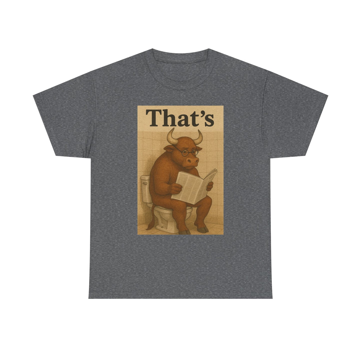 Bull on Toilet Unisex Tee
