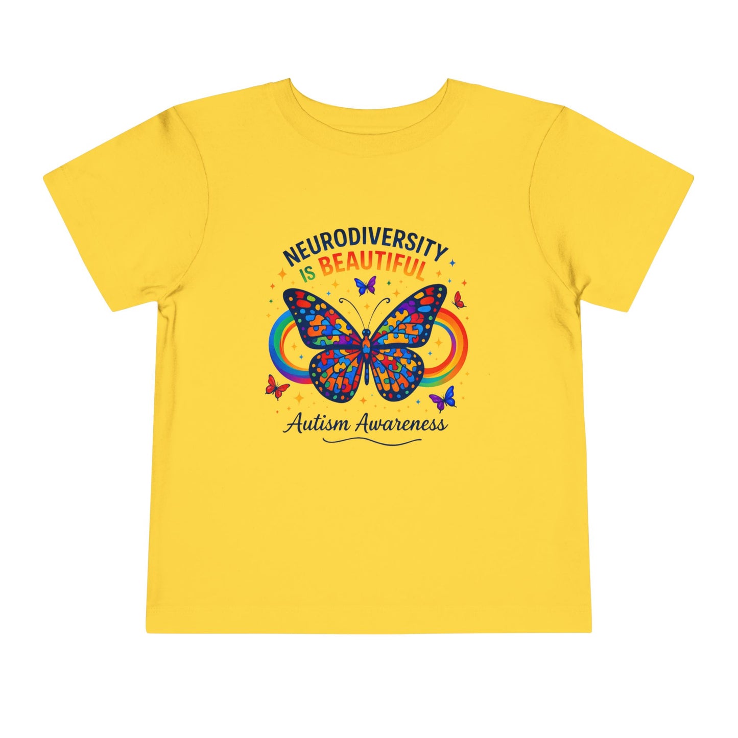 Toddler Tee Neurodiversity Is Beautiful Butterfly Design