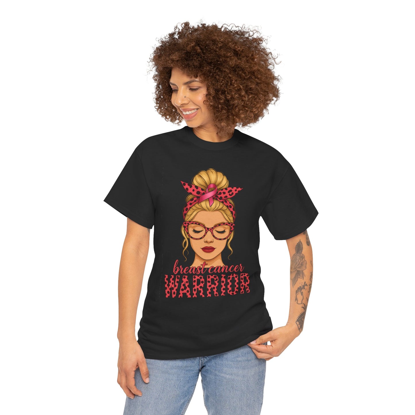Breast Cancer Warrior Tee - Pink Ribbon Support