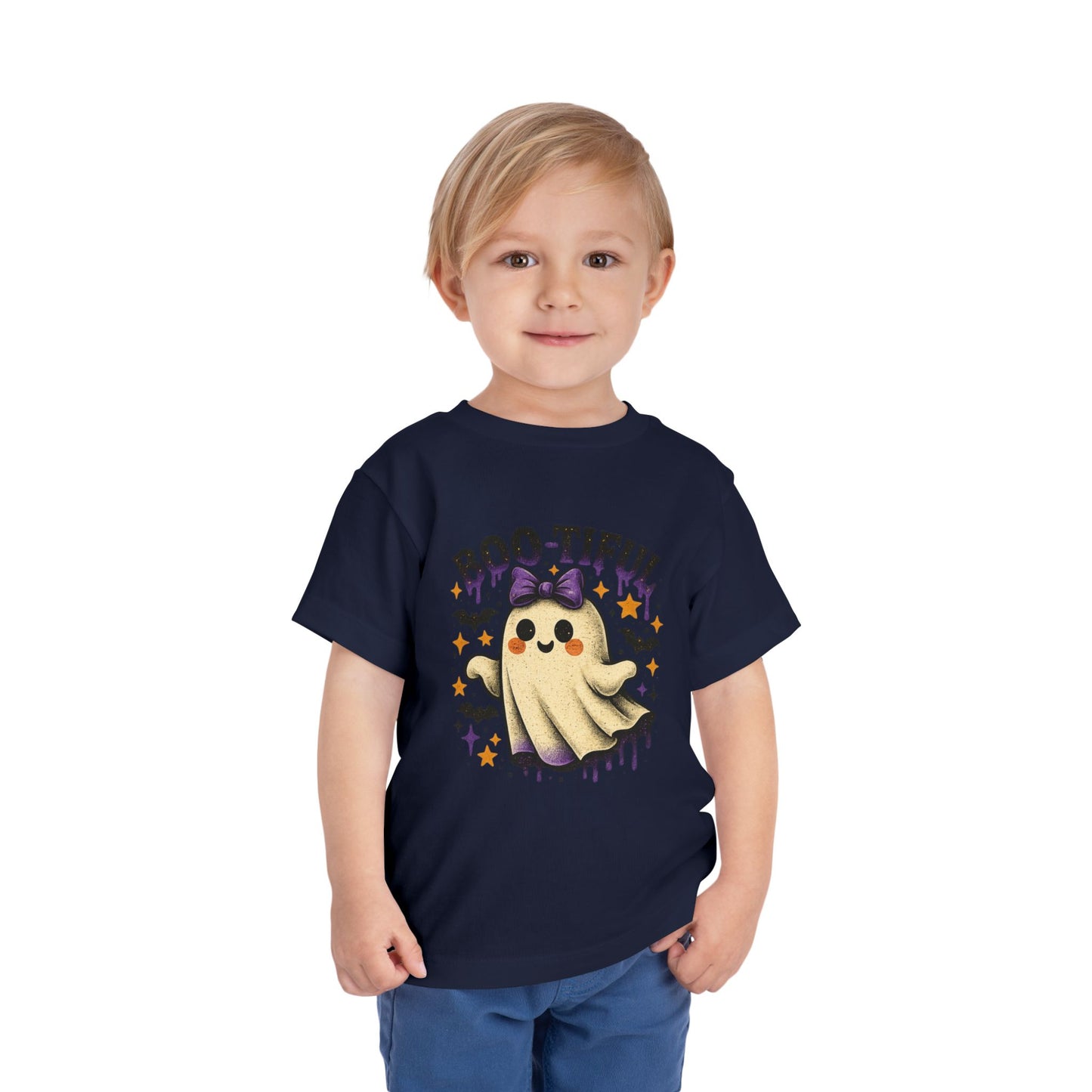 Boo-tiful Ghost Halloween Toddler Tee