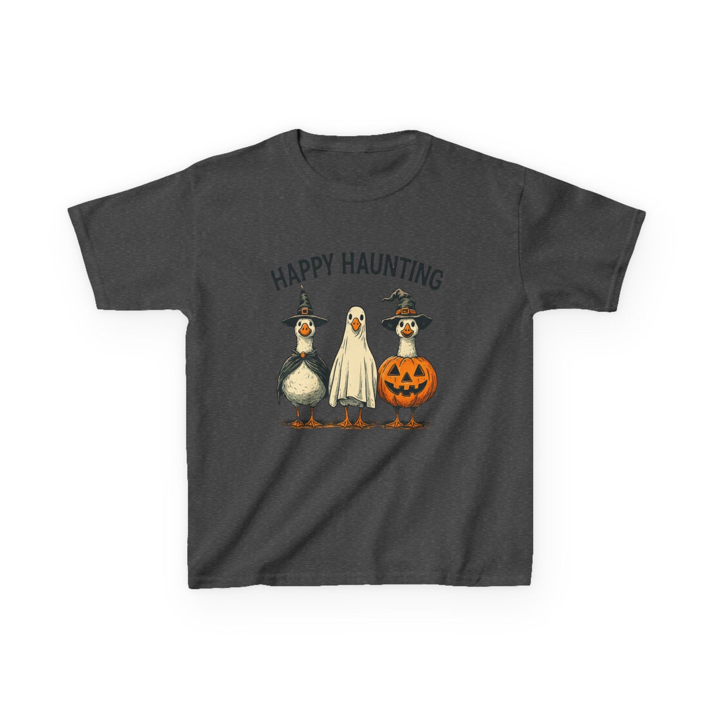 Happy Haunting Goose Halloween Kids Tee