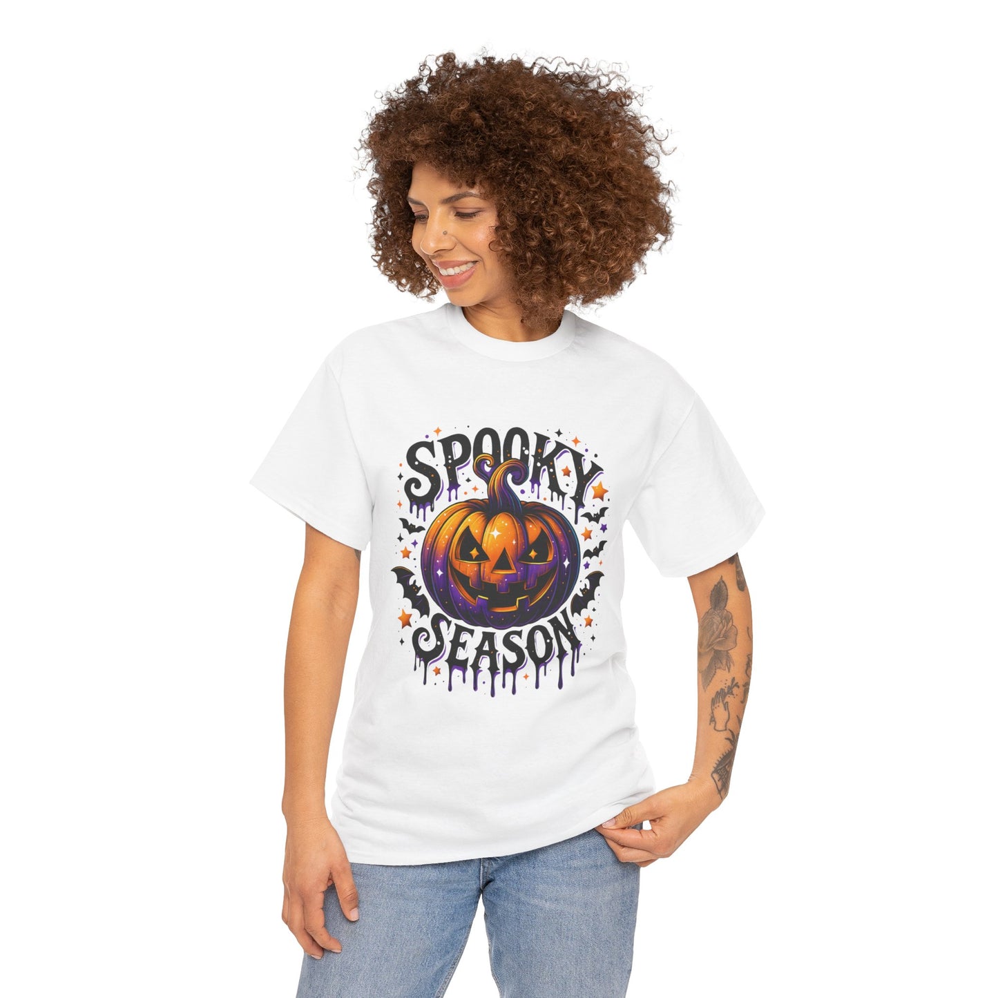 Spooky Season Jack O Lantern Halloween Tee