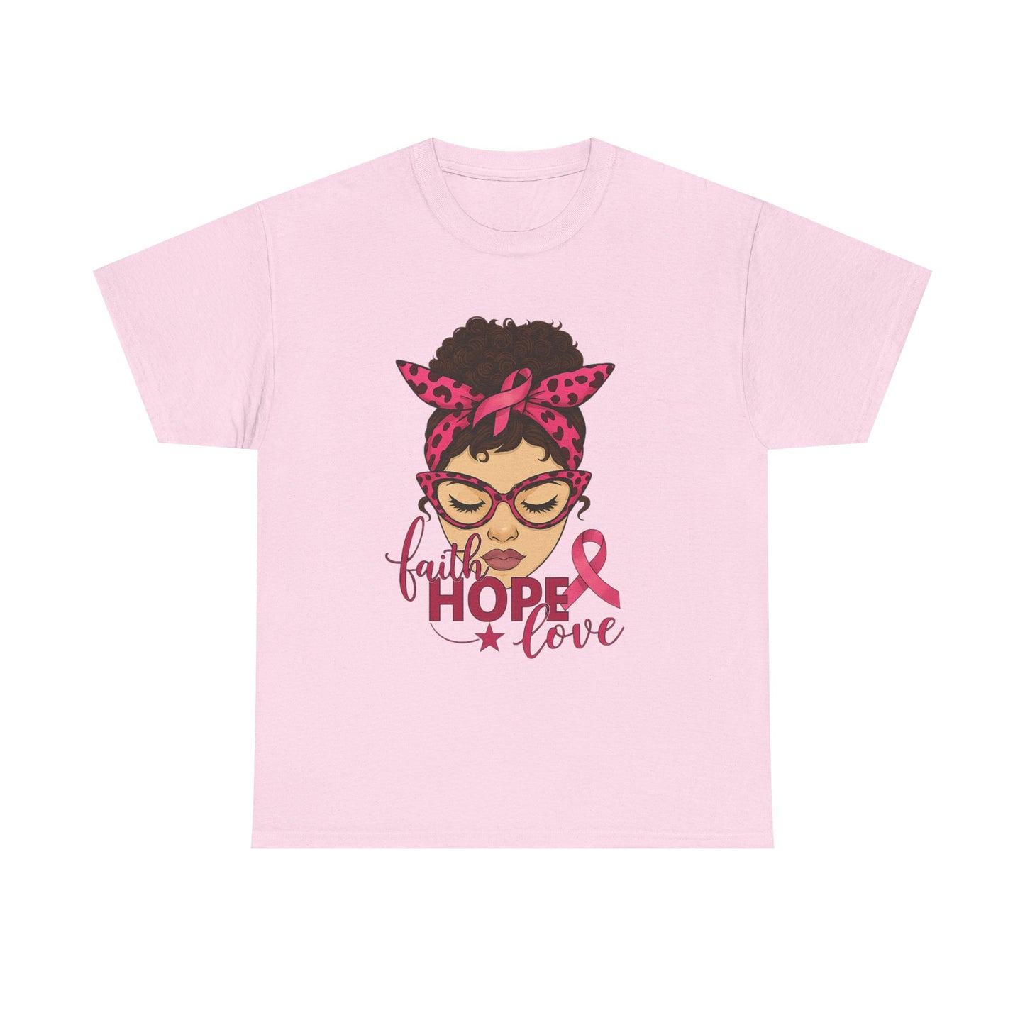 Hope, Faith, Love: Breast Cancer Awareness Tee