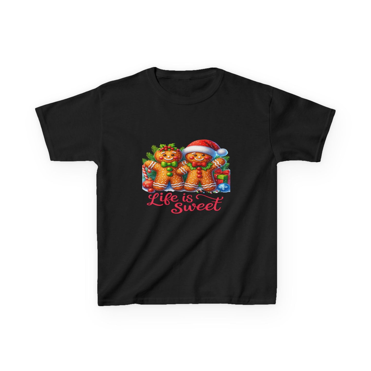 Gingerbread Dino Christmas Tee - Life is Sweet!