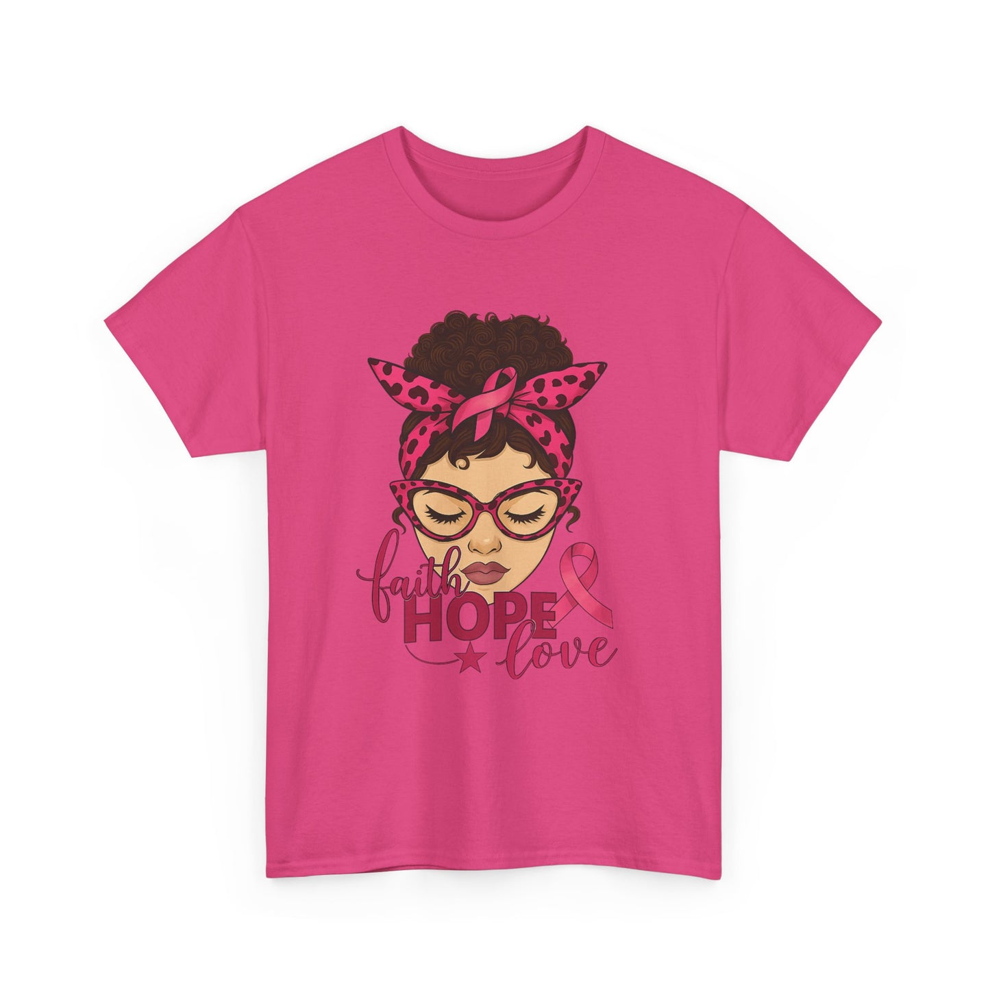 Hope, Faith, Love: Breast Cancer Awareness Tee