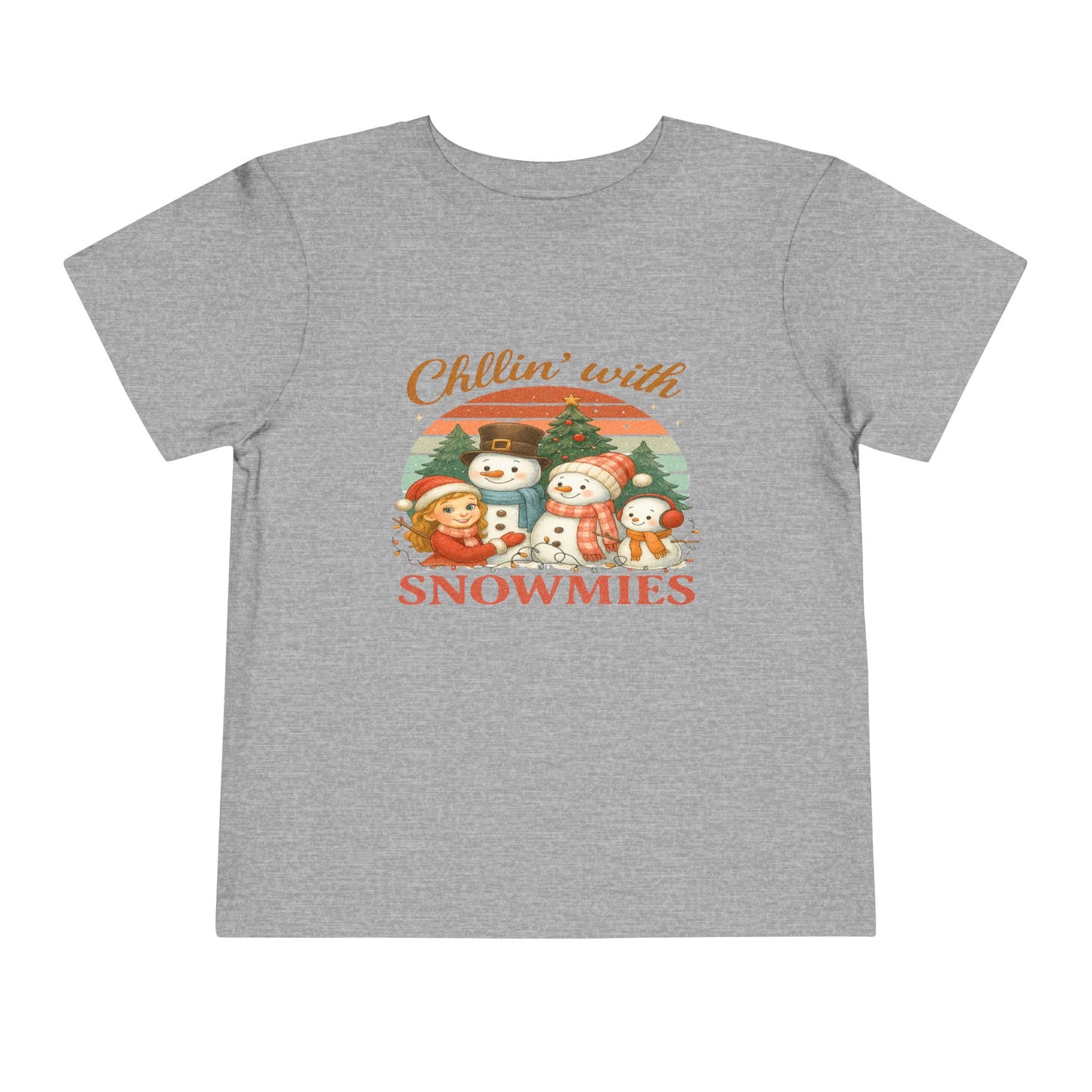 Chillin' with Snowmies Toddler Christmas Tee