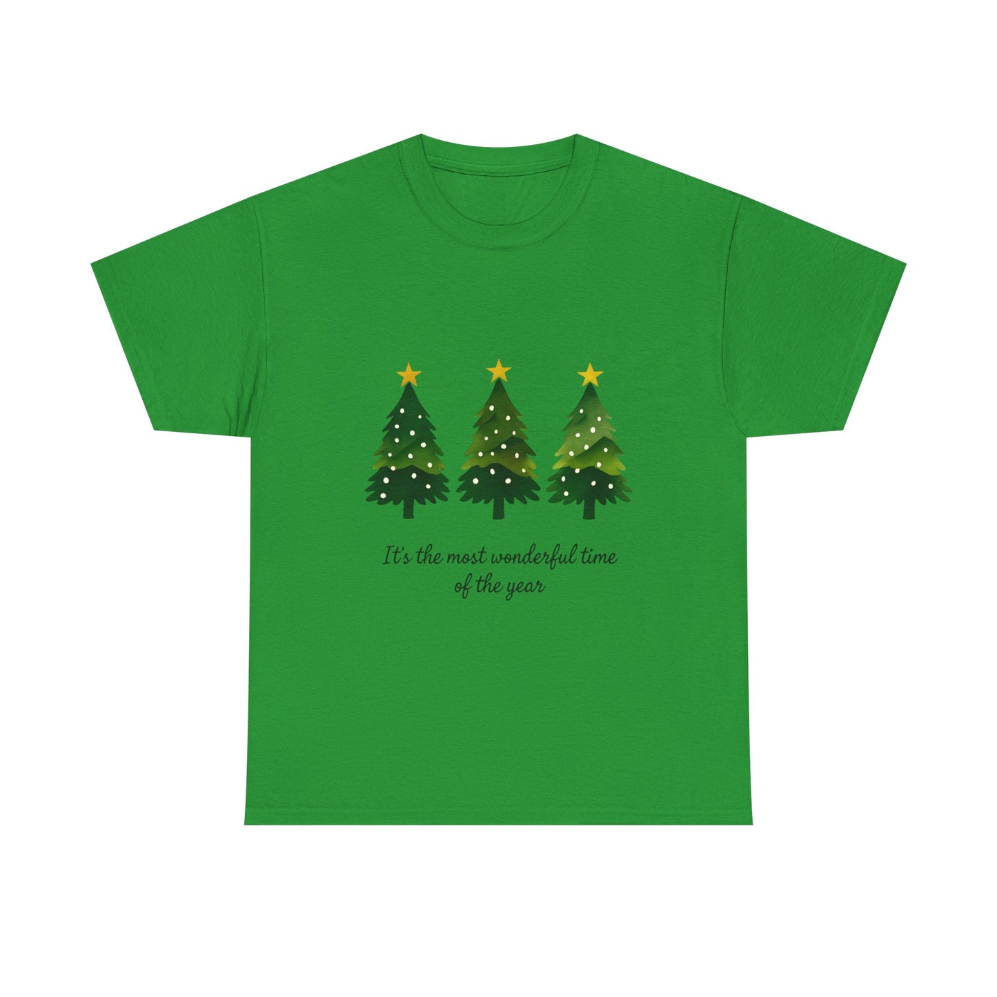 Christmas Tee - Festive Watercolor Trees Holiday Shirt