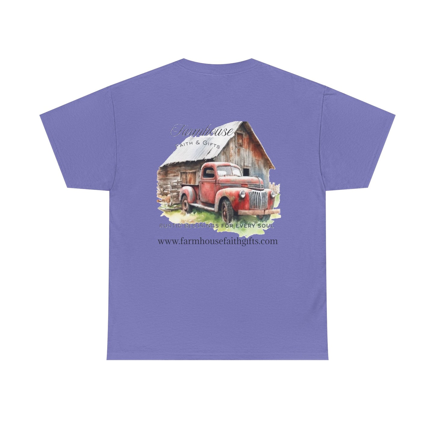 Rustic Farmhouse Unisex Tee, Country Style Shirt, Vintage Truck Tee, Back to Nature Apparel, Ideal Gift for Farm Lovers