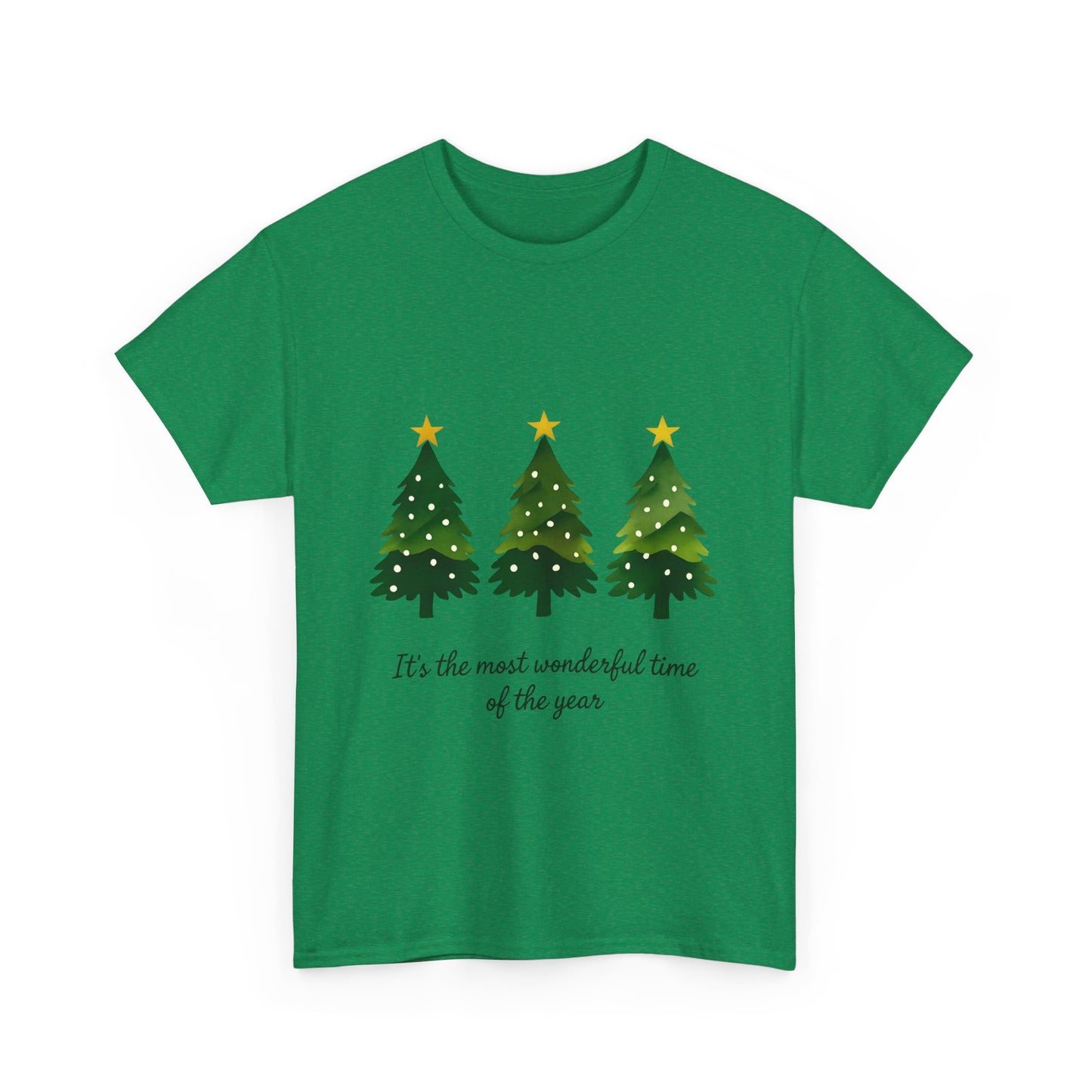 Christmas Tee - Festive Watercolor Trees Holiday Shirt