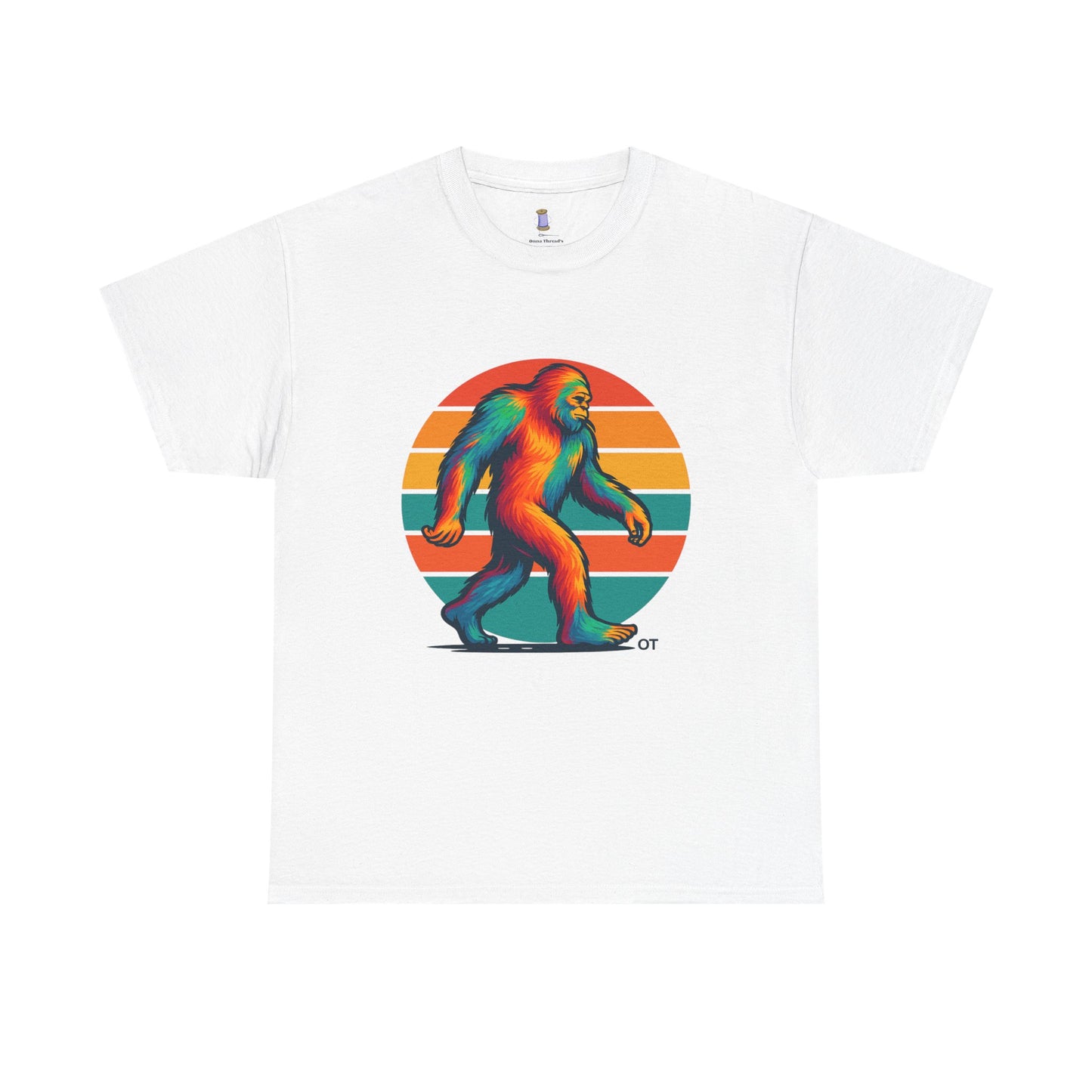 Colorful Bigfoot Unisex T-Shirt, Fun Graphic Tee for Nature Lovers, Perfect for Holidays, Festivals, Camping, Gifts