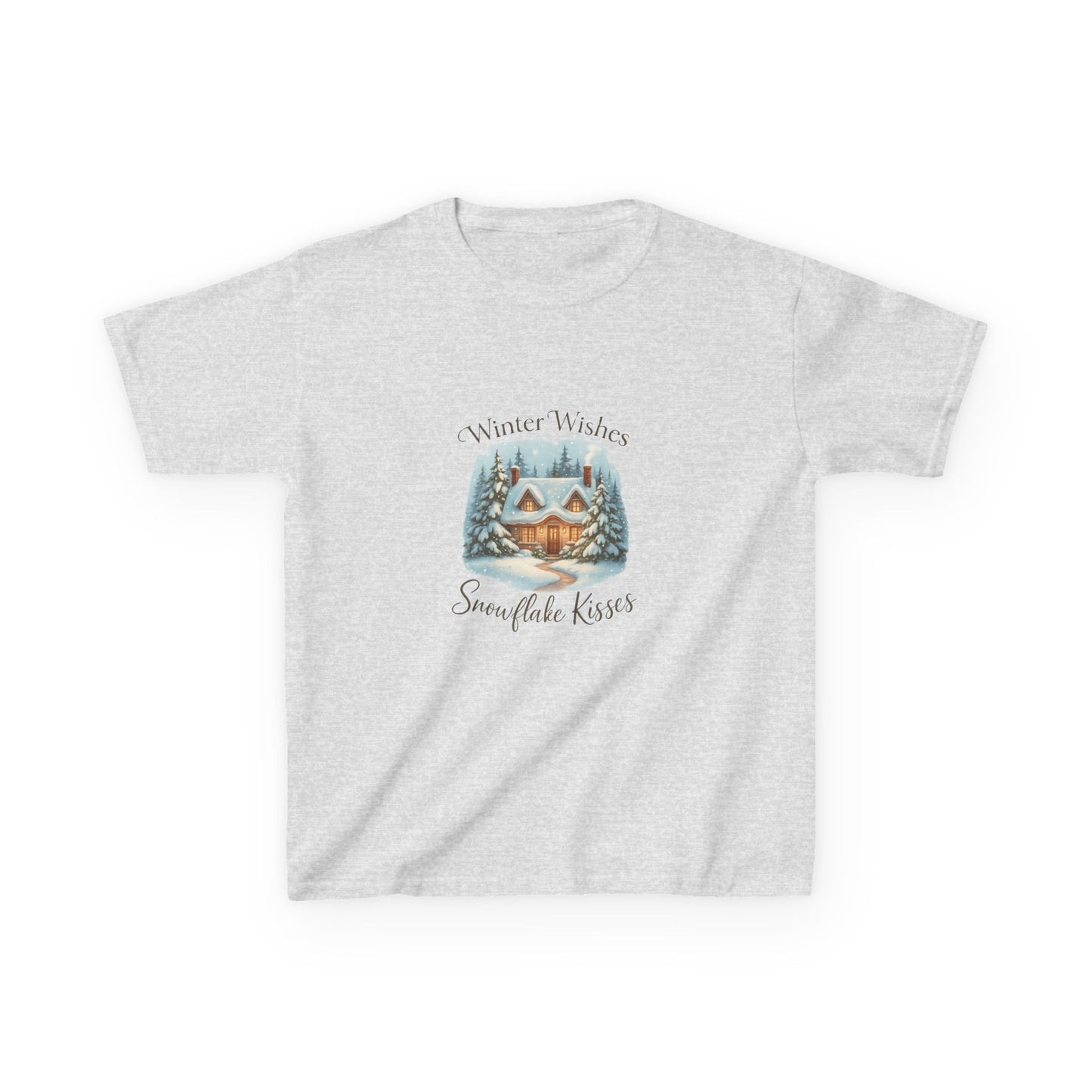 Winter Wishes Dinosaur Tee - Cozy Cottage & Snow