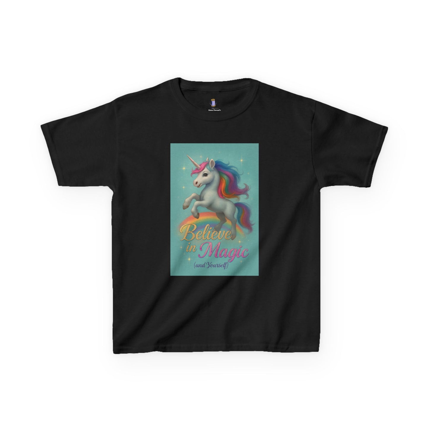 Unicorn Magic Kids Tee - Believe in Magic, Kids T-Shirt, Unicorn Shirt, Birthday Gift, Playtime Apparel