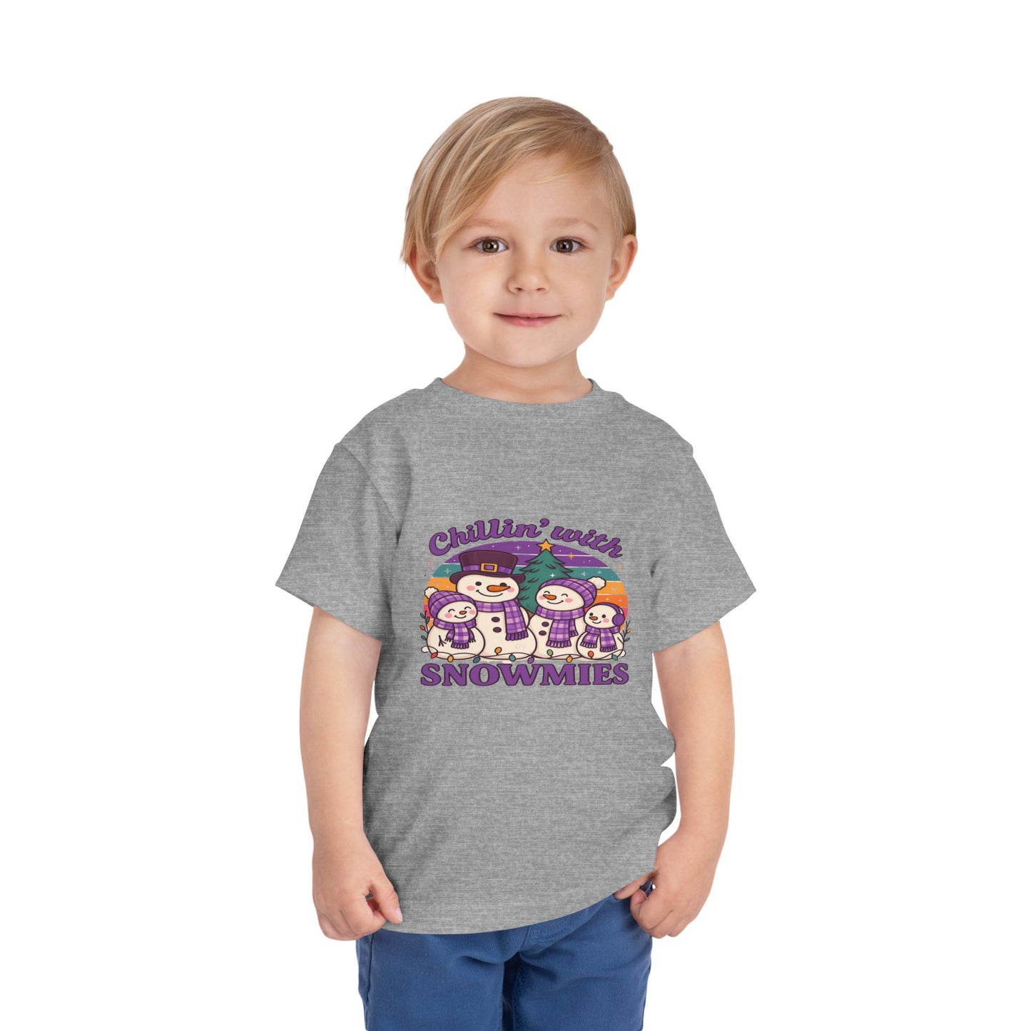 Chillin' with Snowmies Toddler Christmas Tee