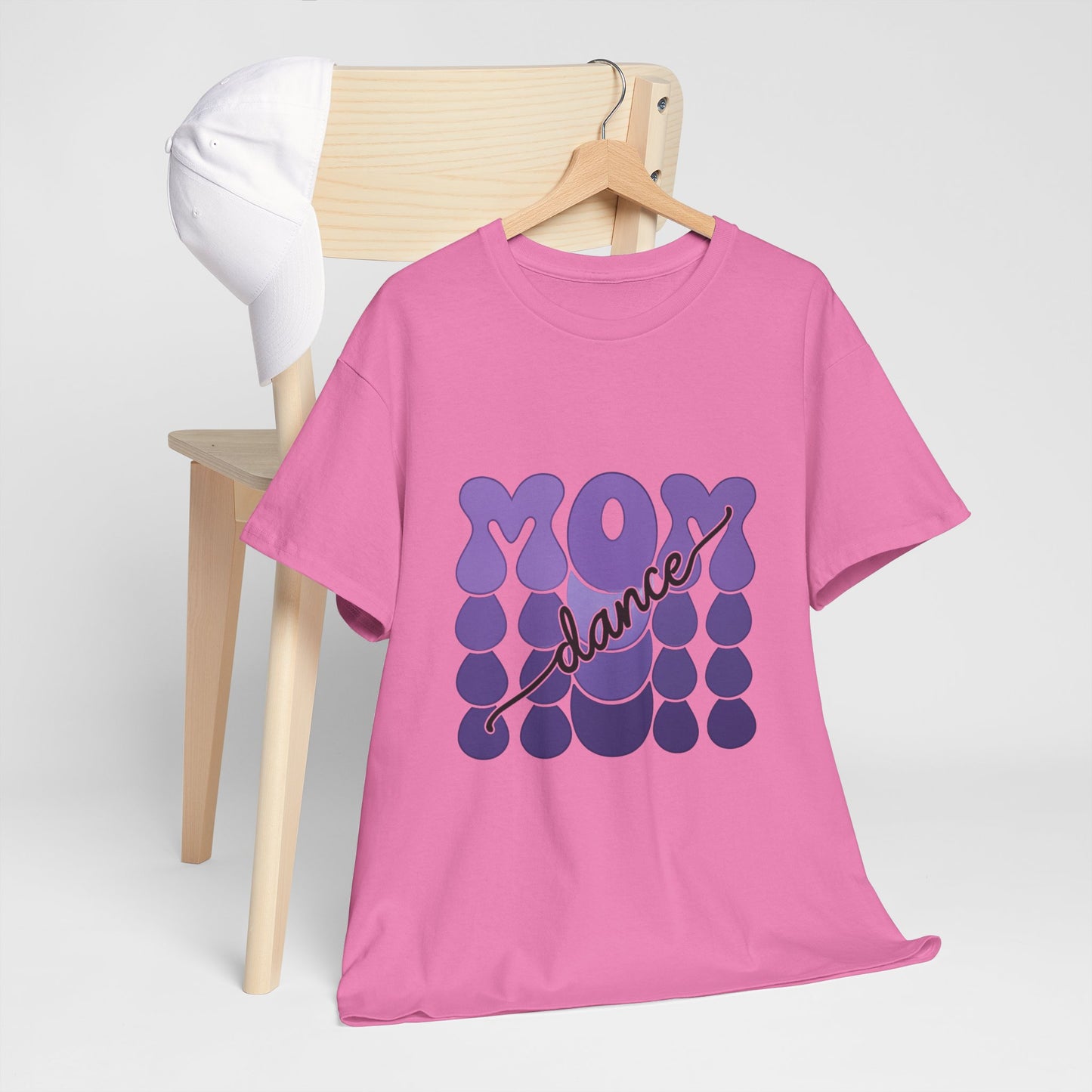 MOM Dance – Purple Letter Stage Spirit Tee