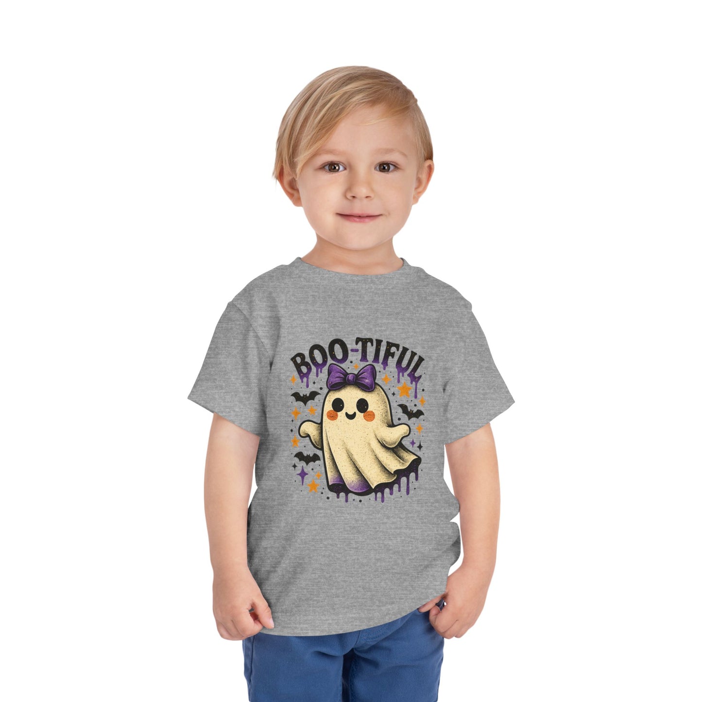 Boo-tiful Ghost Halloween Toddler Tee