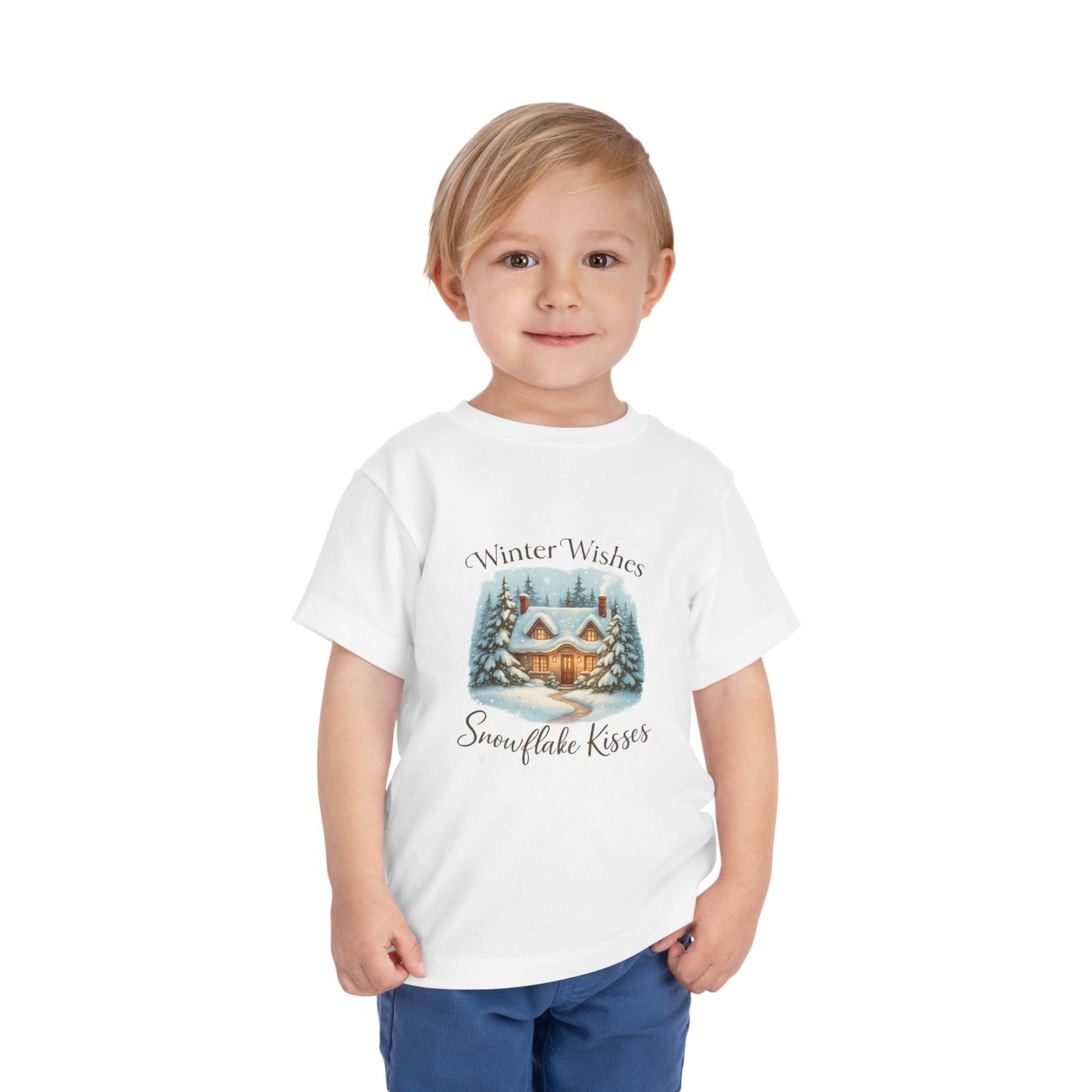 Winter Wishes Cottage Christmas Tee - Toddler Holiday