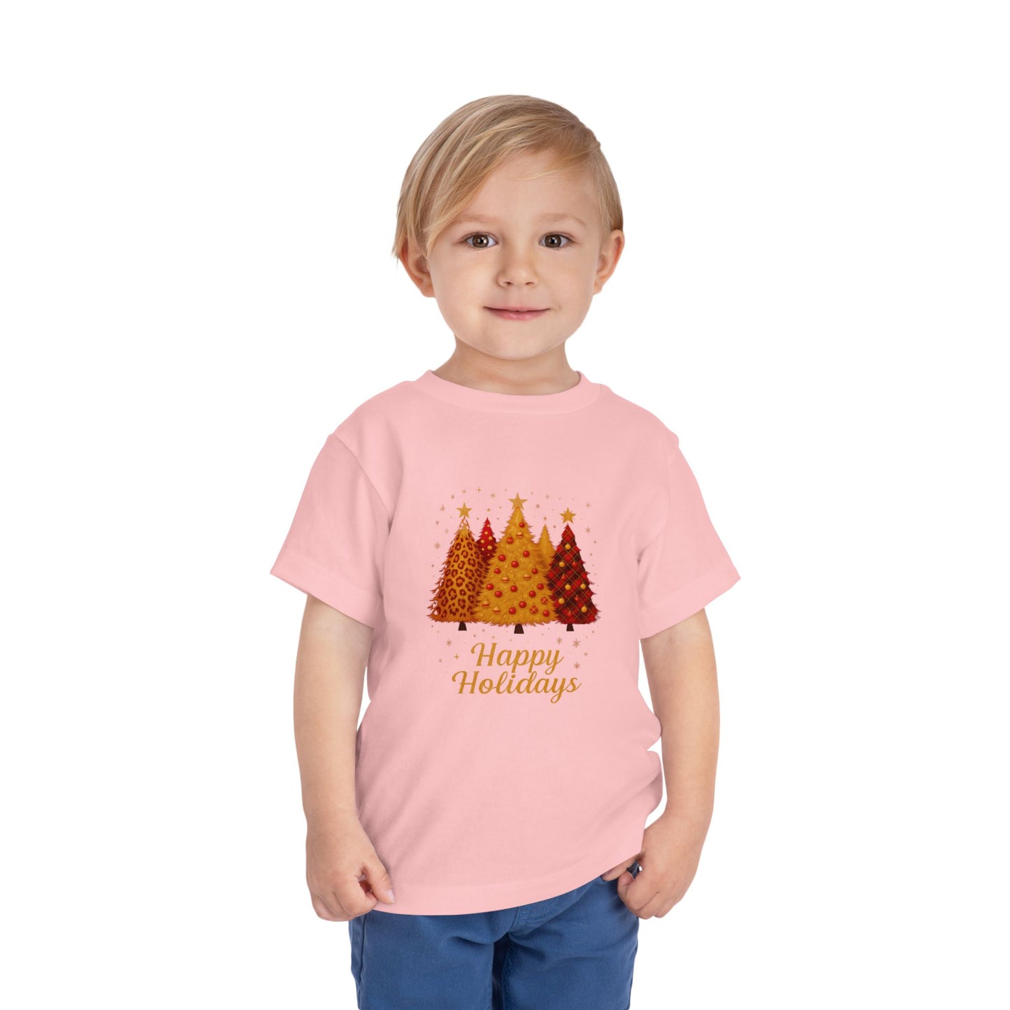 Happy Holidays Christmas Tree Toddler Tee