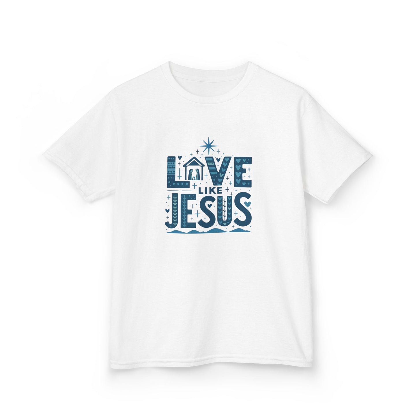 Love Like Jesus Christmas Dinosaur Tee