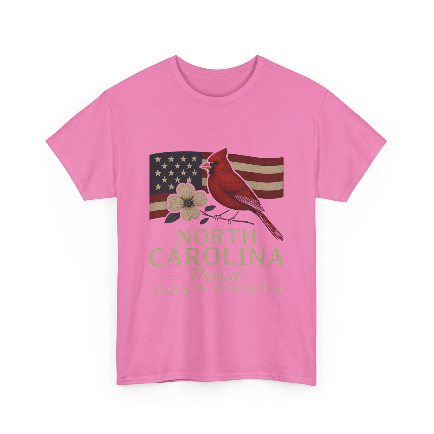 NC Pride: Cardinal, Dogwood & State Flag Tee
