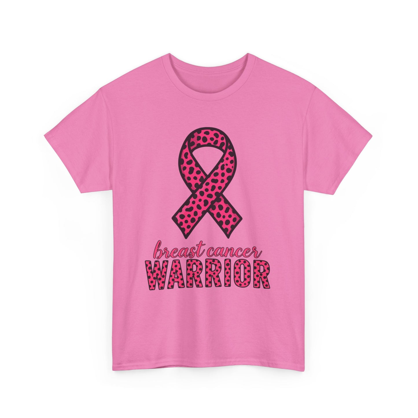 Pink Leopard Ribbon Breast Cancer Awareness Tee