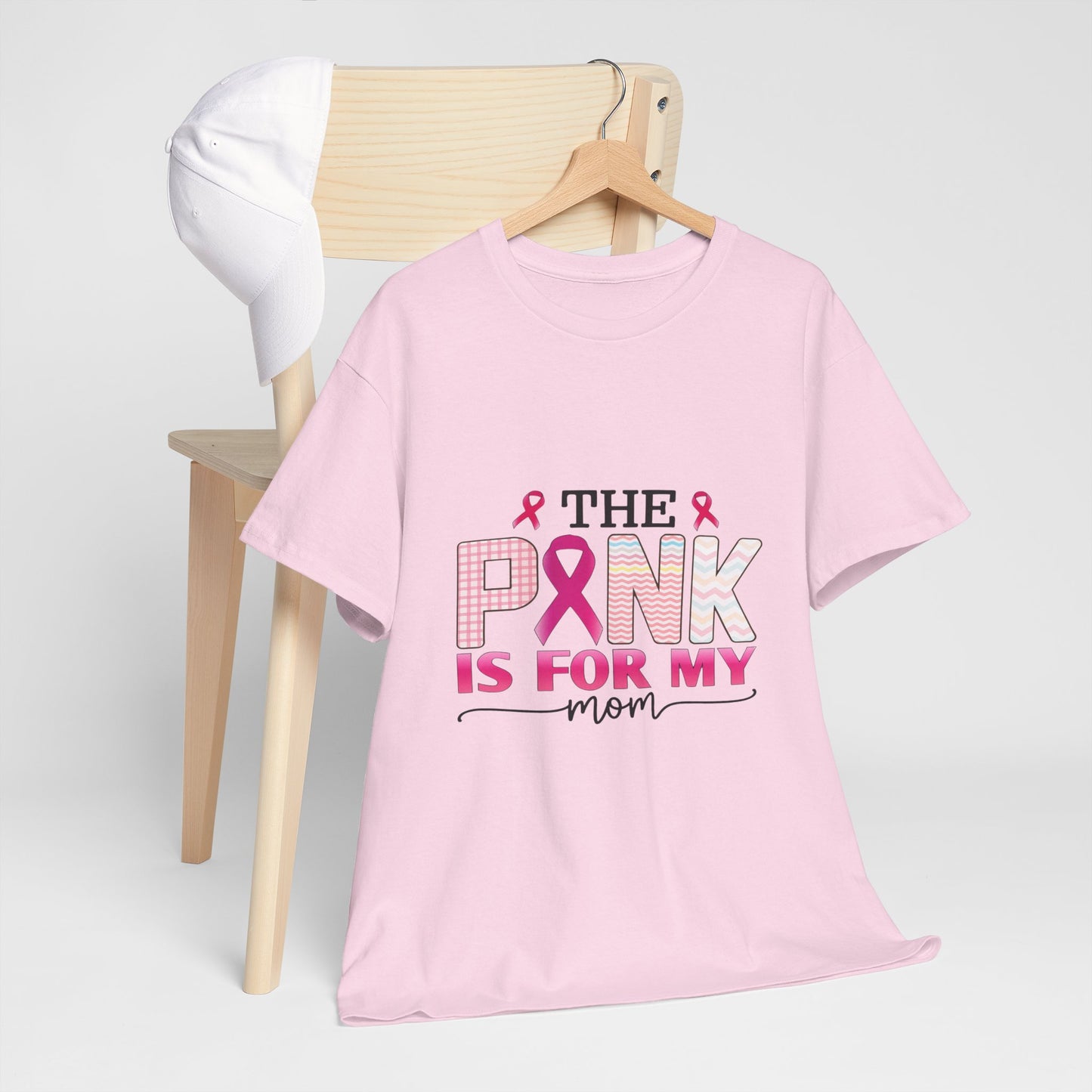 Pink Is For My Mom Breast Cancer Awareness Tee