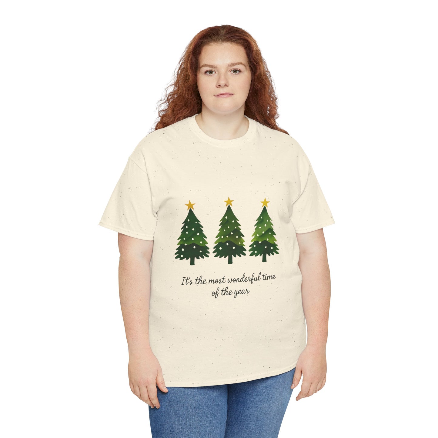 Christmas Tee - Festive Watercolor Trees Holiday Shirt