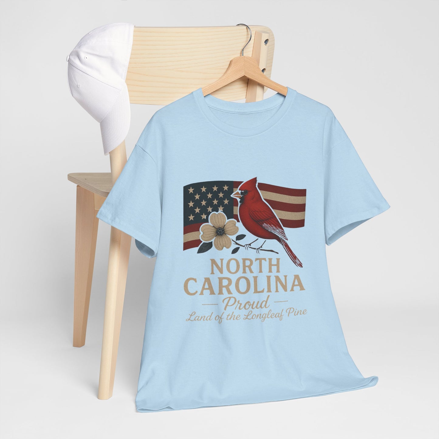 NC Pride: Cardinal, Dogwood & State Flag Tee