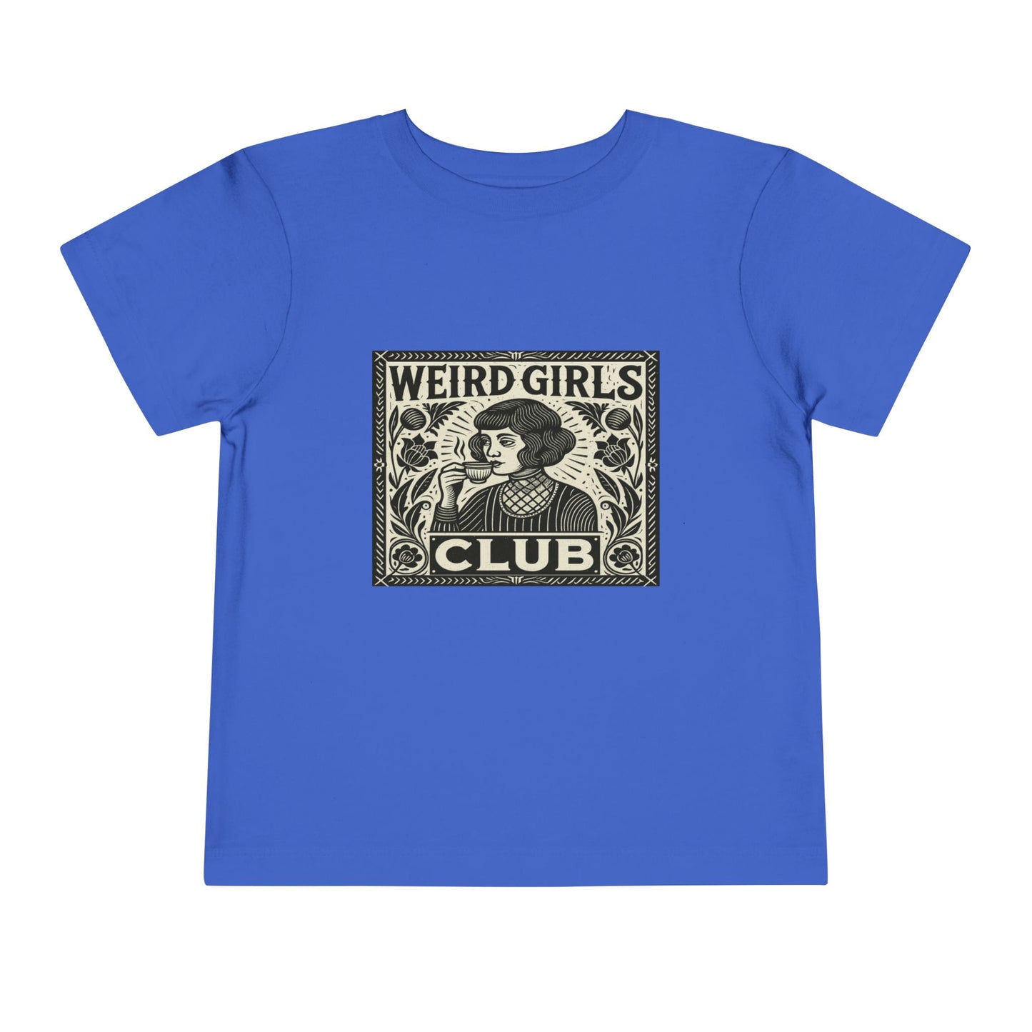 Weird Girls Club Tee - Vintage Linocut Christmas