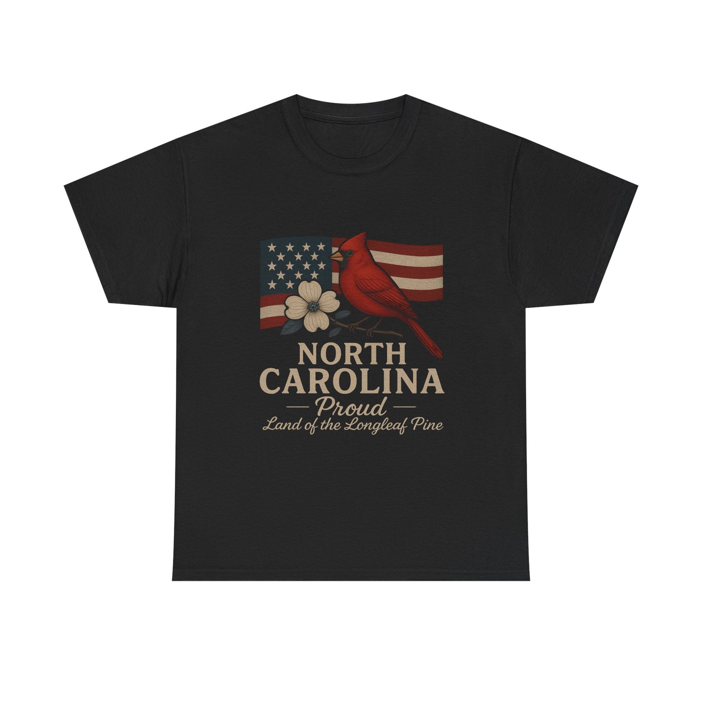 NC Pride: Cardinal, Dogwood & State Flag Tee