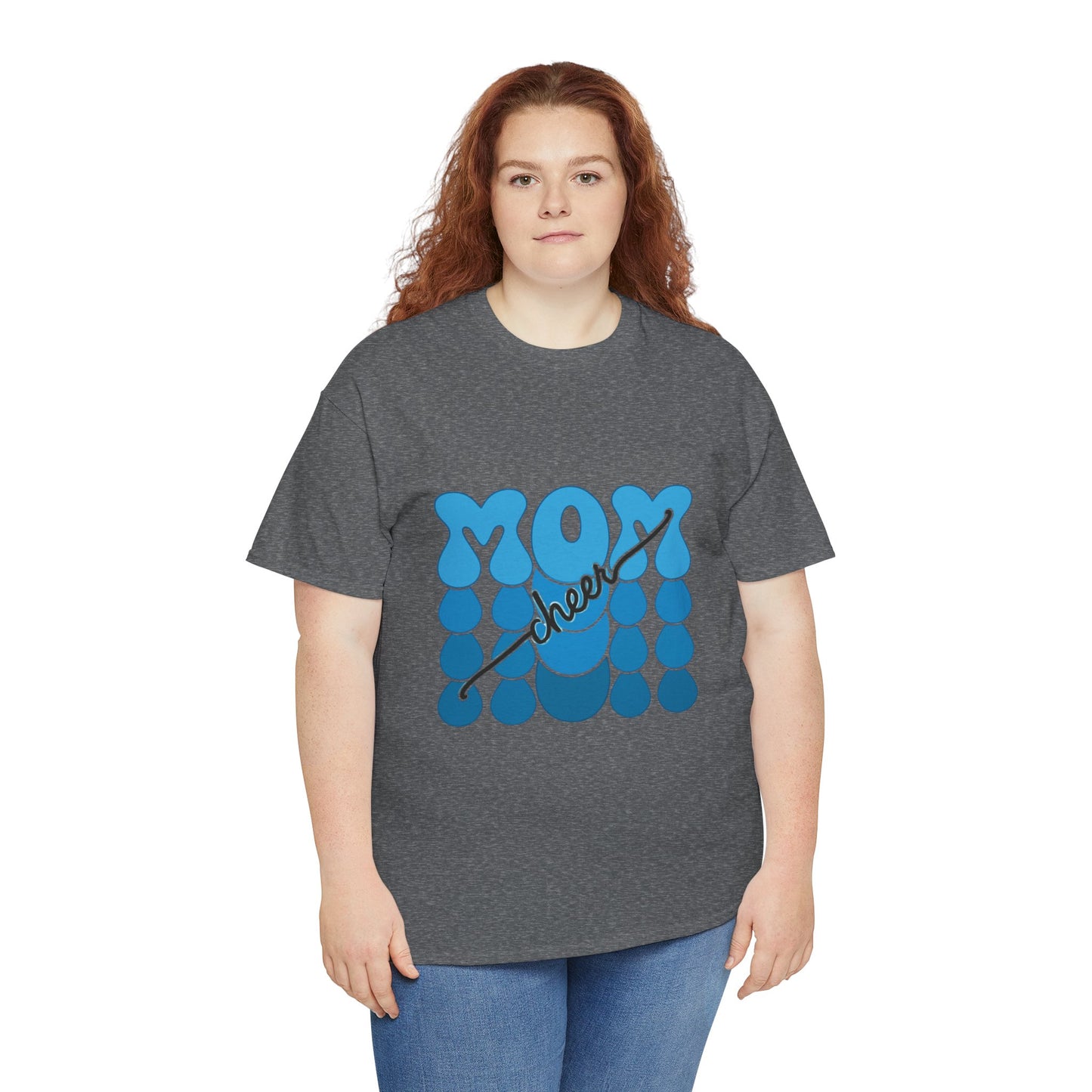 Blue Mom Cheer T-Shirt