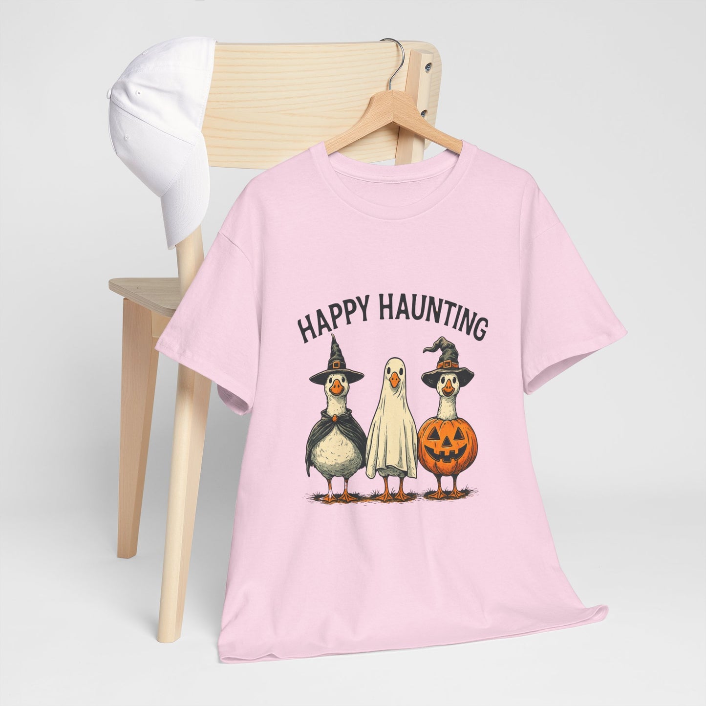 Happy Haunting Geese Halloween Tee