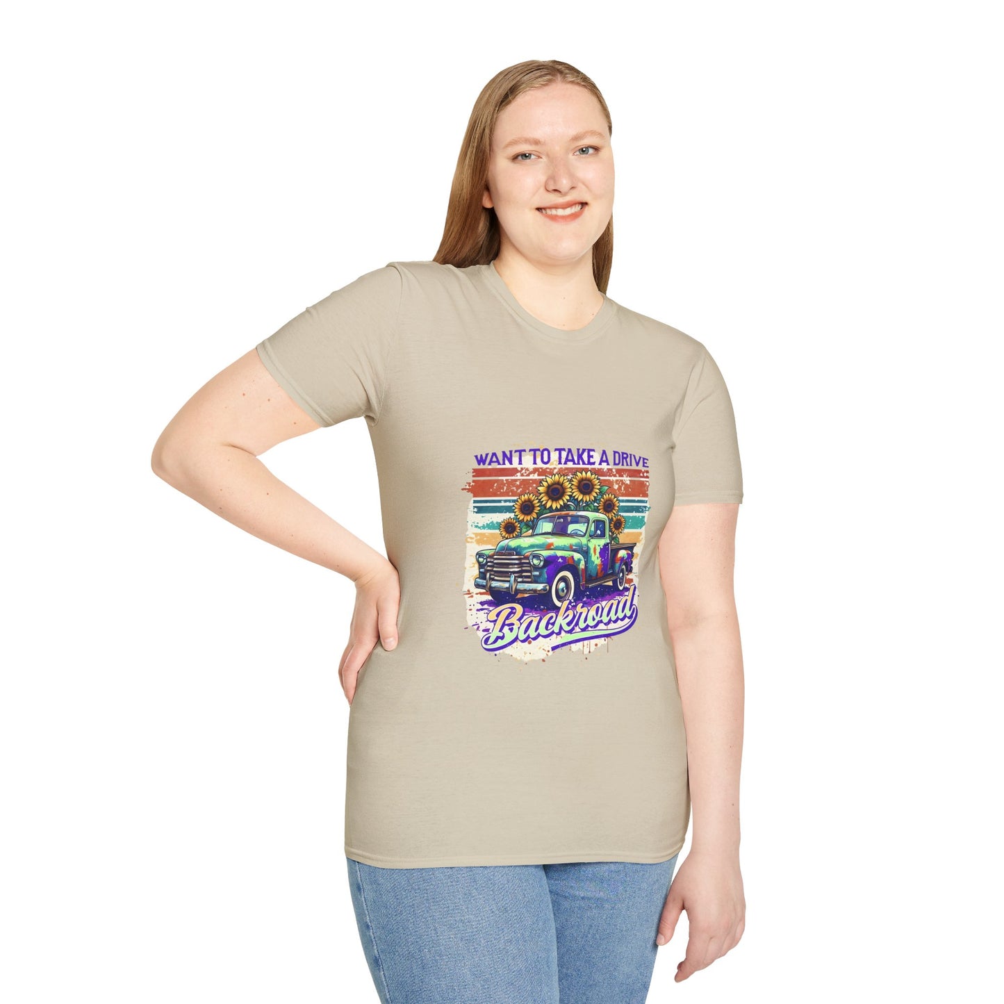 Retro Drive Unisex T-Shirt, Casual Tee, Vintage Car Shirt, Gift for Road Trip Lovers, Summer Style, Outdoor Adventure Apparel