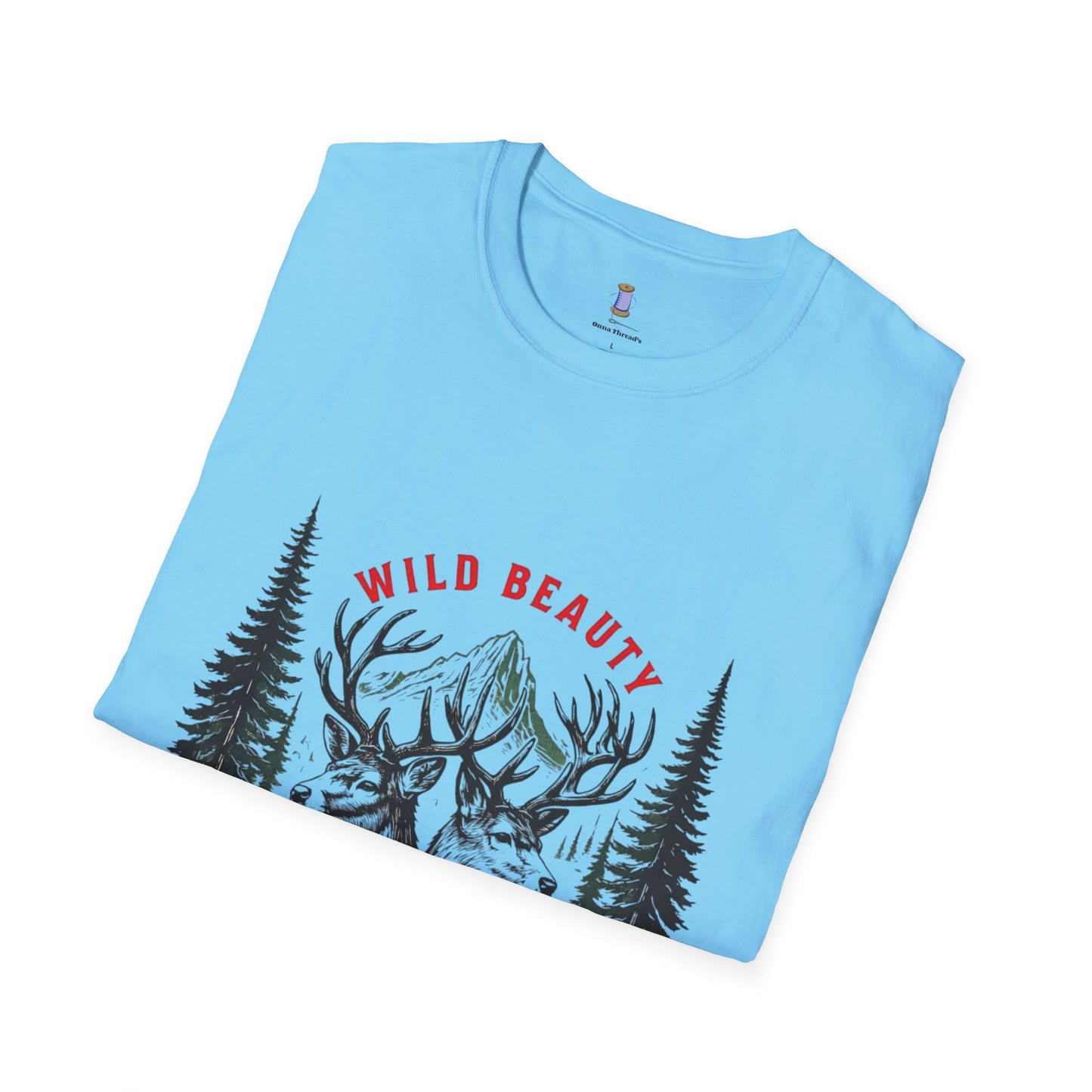Wild Beauty Deer T-Shirt, Nature Lover Tee, Wildlife Gift, Unisex Tee, Rustic Home Décor
