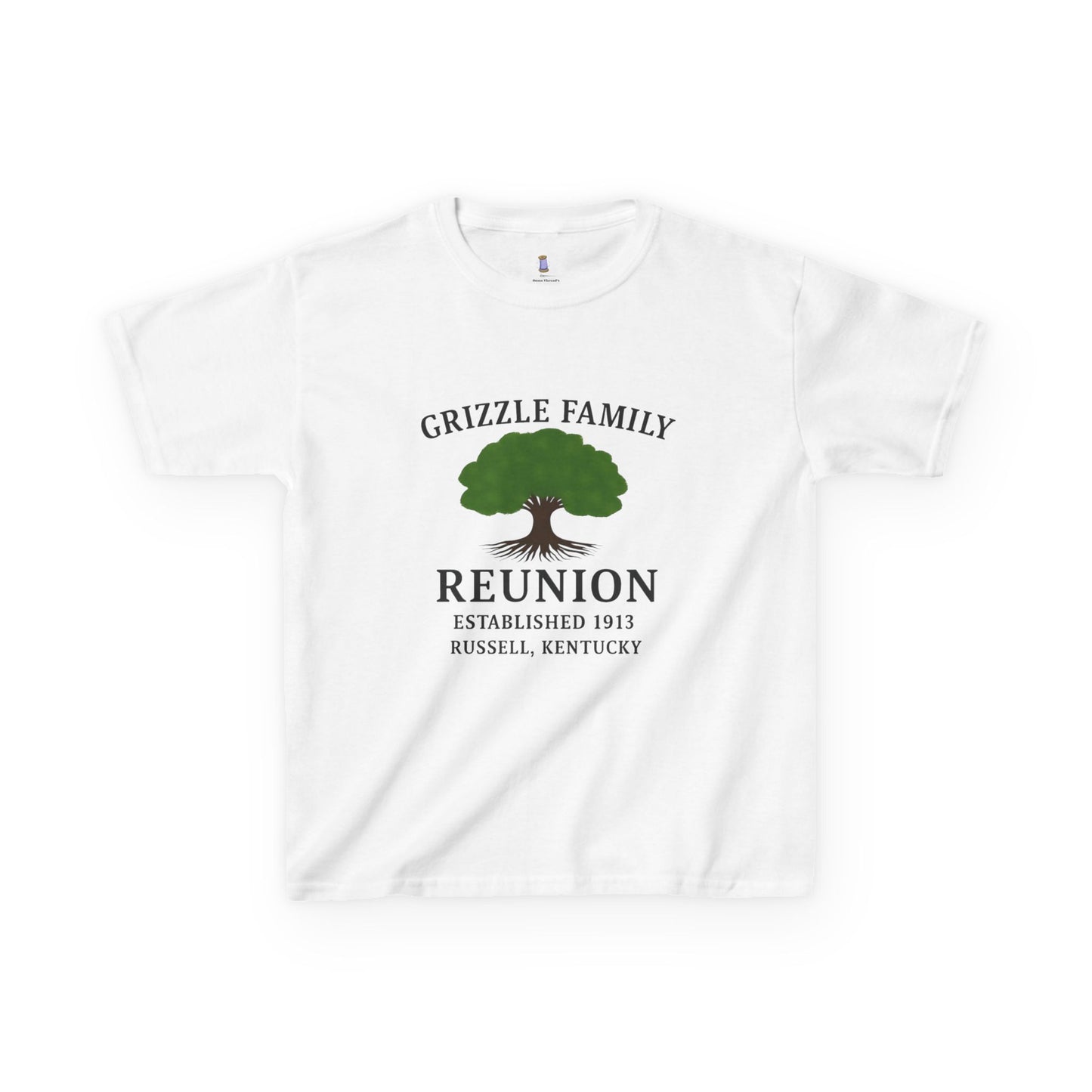 Grizzle Family Reunion Youth Tee, Family Gathering Shirt, Personalized Kids T-Shirt, Family Heritage Gift, Kids Reunion Apparel
