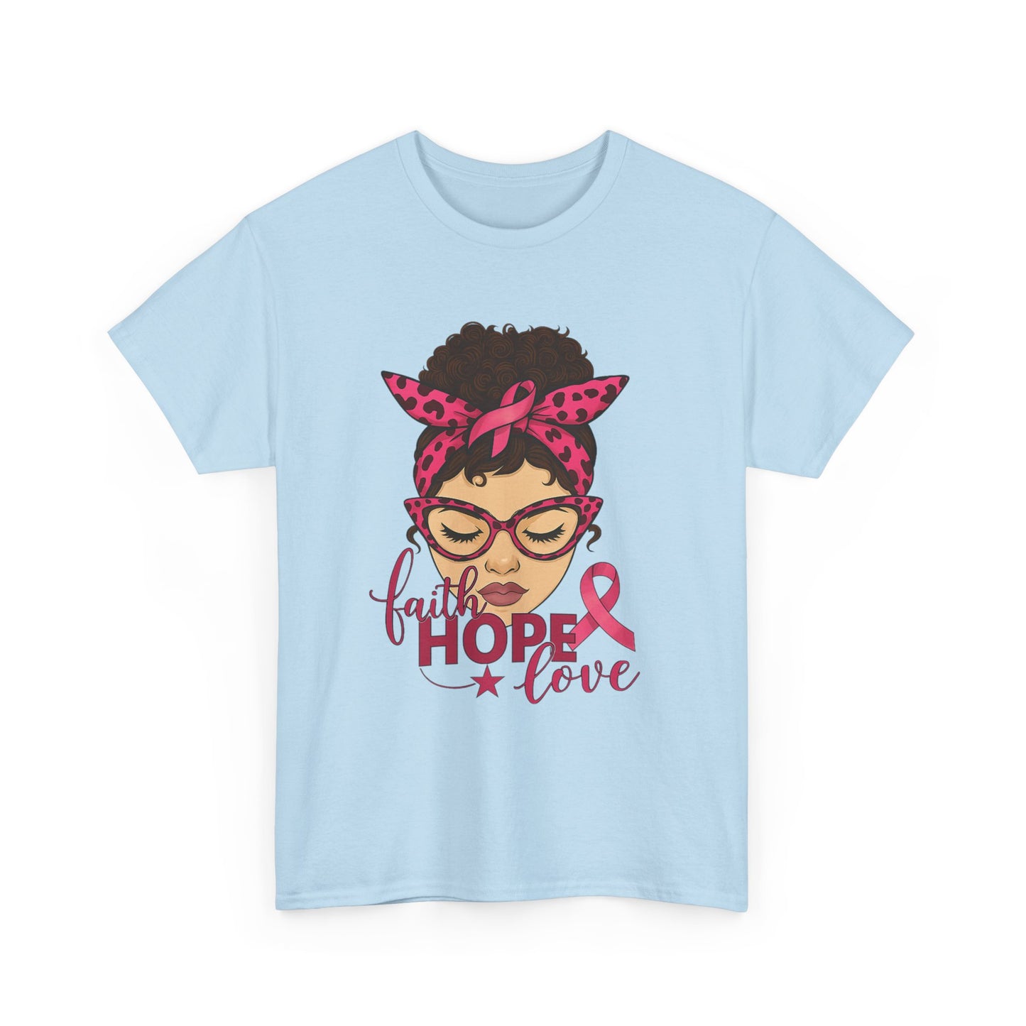 Hope, Faith, Love: Breast Cancer Awareness Tee