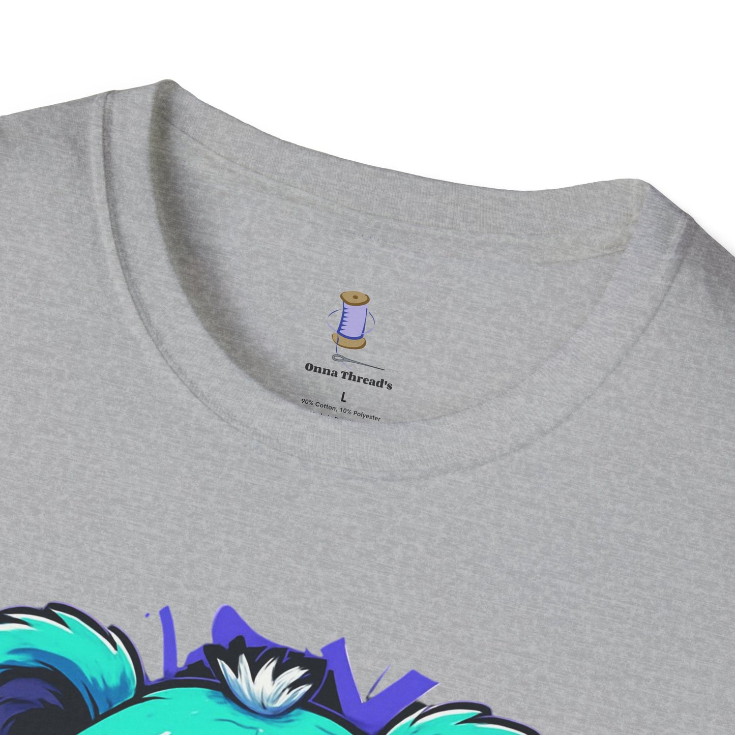 Adorable Grumpy Bear Unisex Softstyle T-Shirt | Cute Graphic Tee, Casual Wear, Gift for Animal Lovers, Birthday Present, Fun Fashion