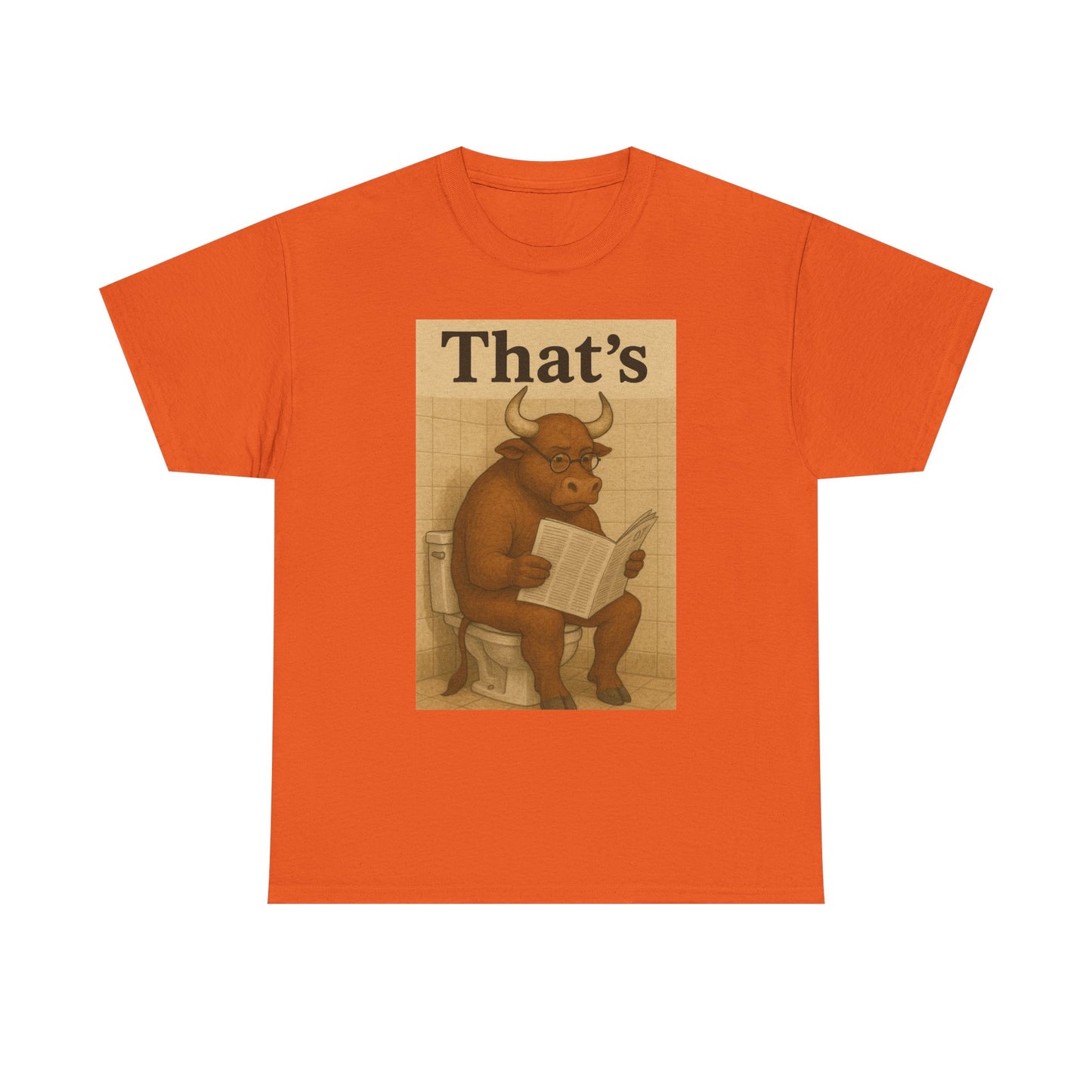 Bull on Toilet Unisex Tee