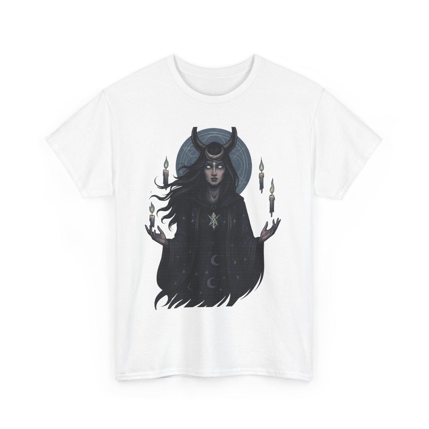 Moonlit Sorceress – Enchanted Candlelight Tee