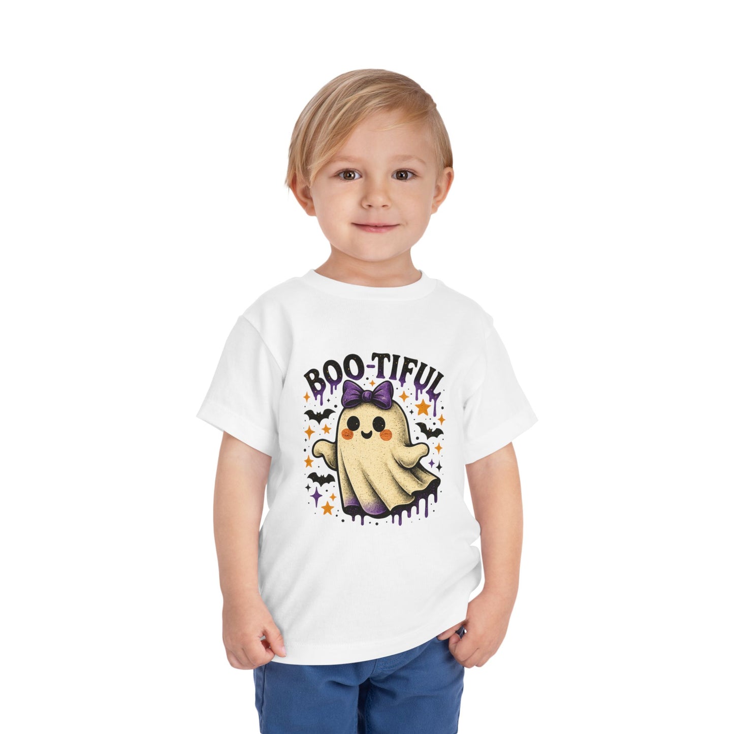 Boo-tiful Ghost Halloween Toddler Tee
