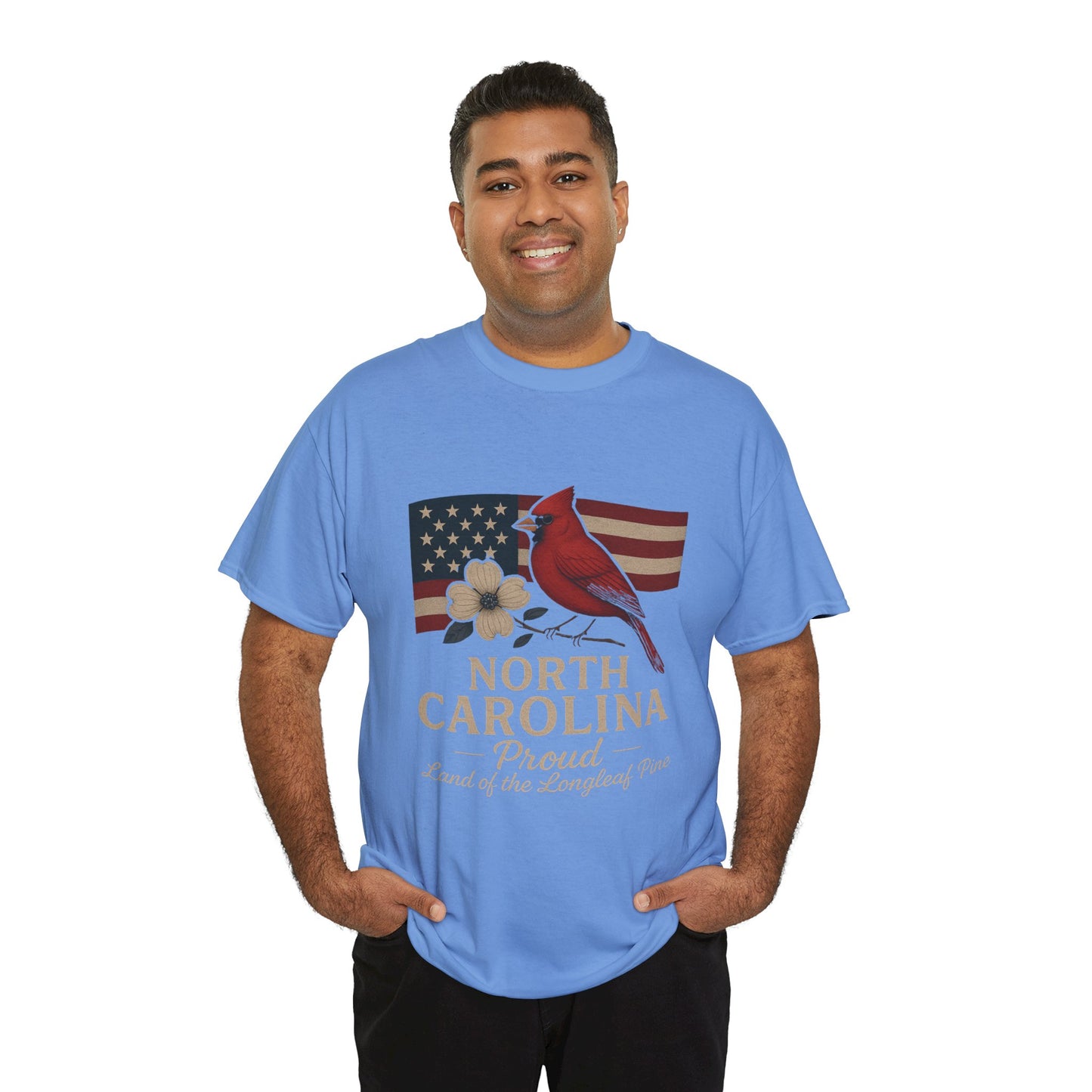 NC Pride: Cardinal, Dogwood & State Flag Tee