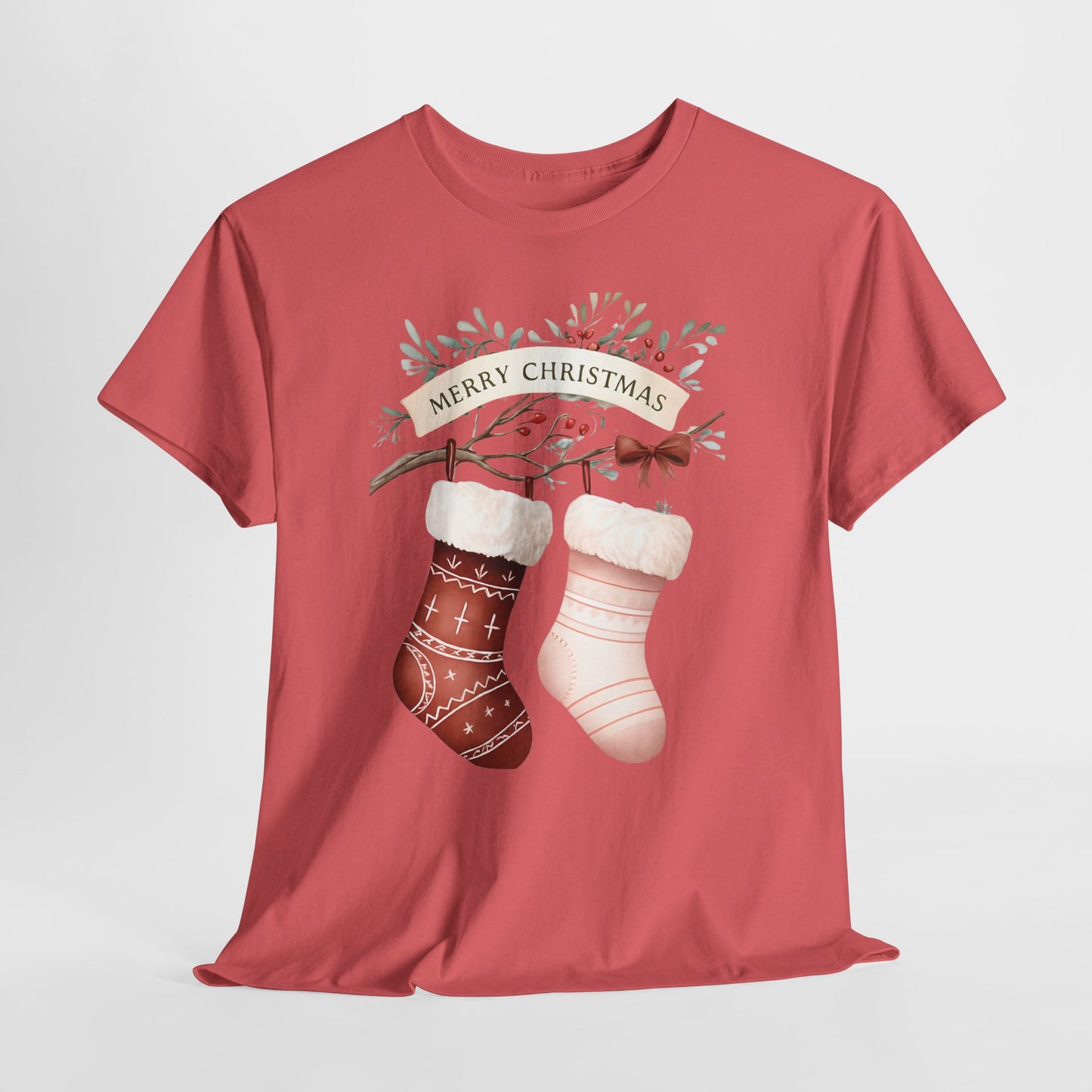 Watercolor Christmas Stocking Tee - Hope & Love
